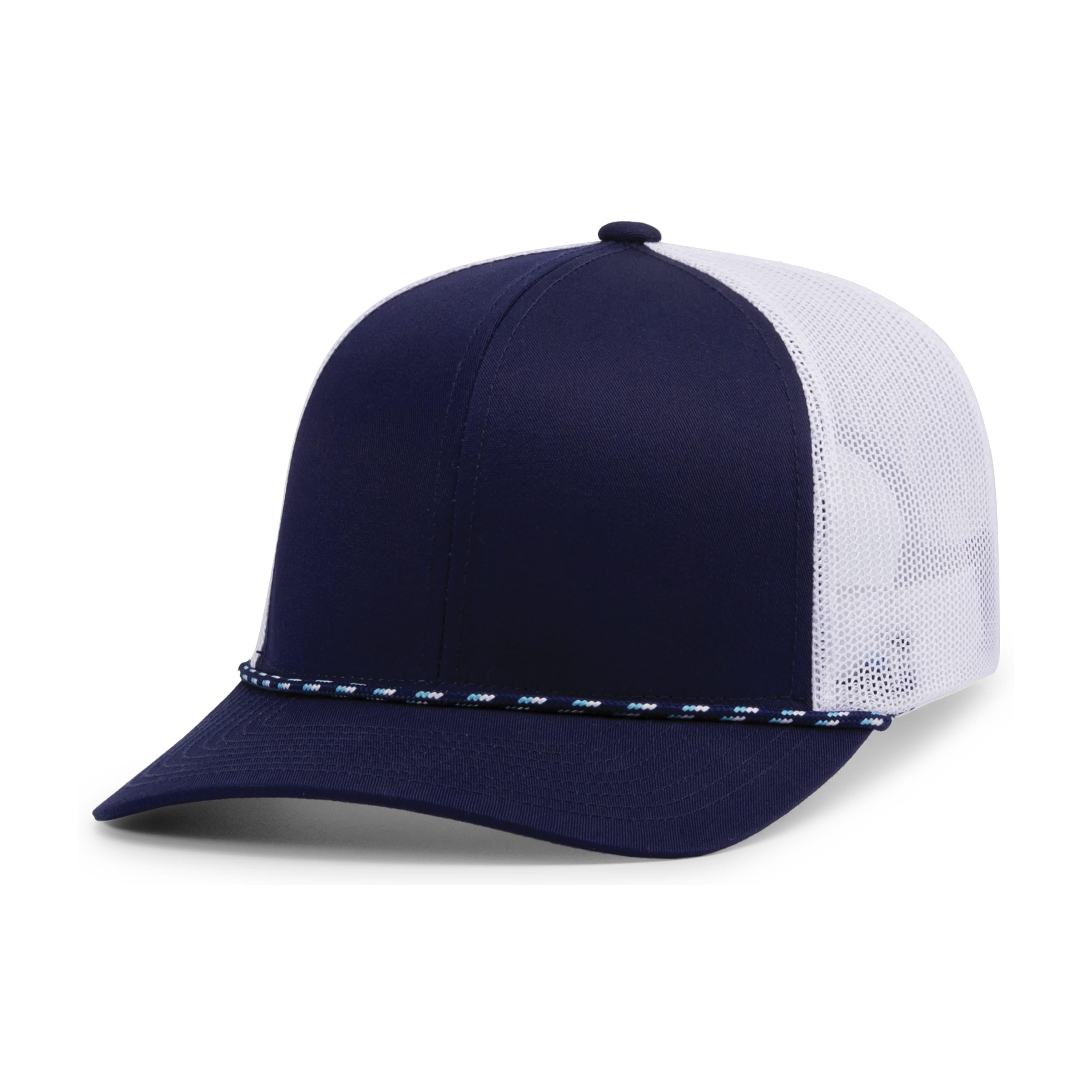 Trucker Snapback Braid Cap - OS - TRUE NAVY/WHITE/TRUE NAVY