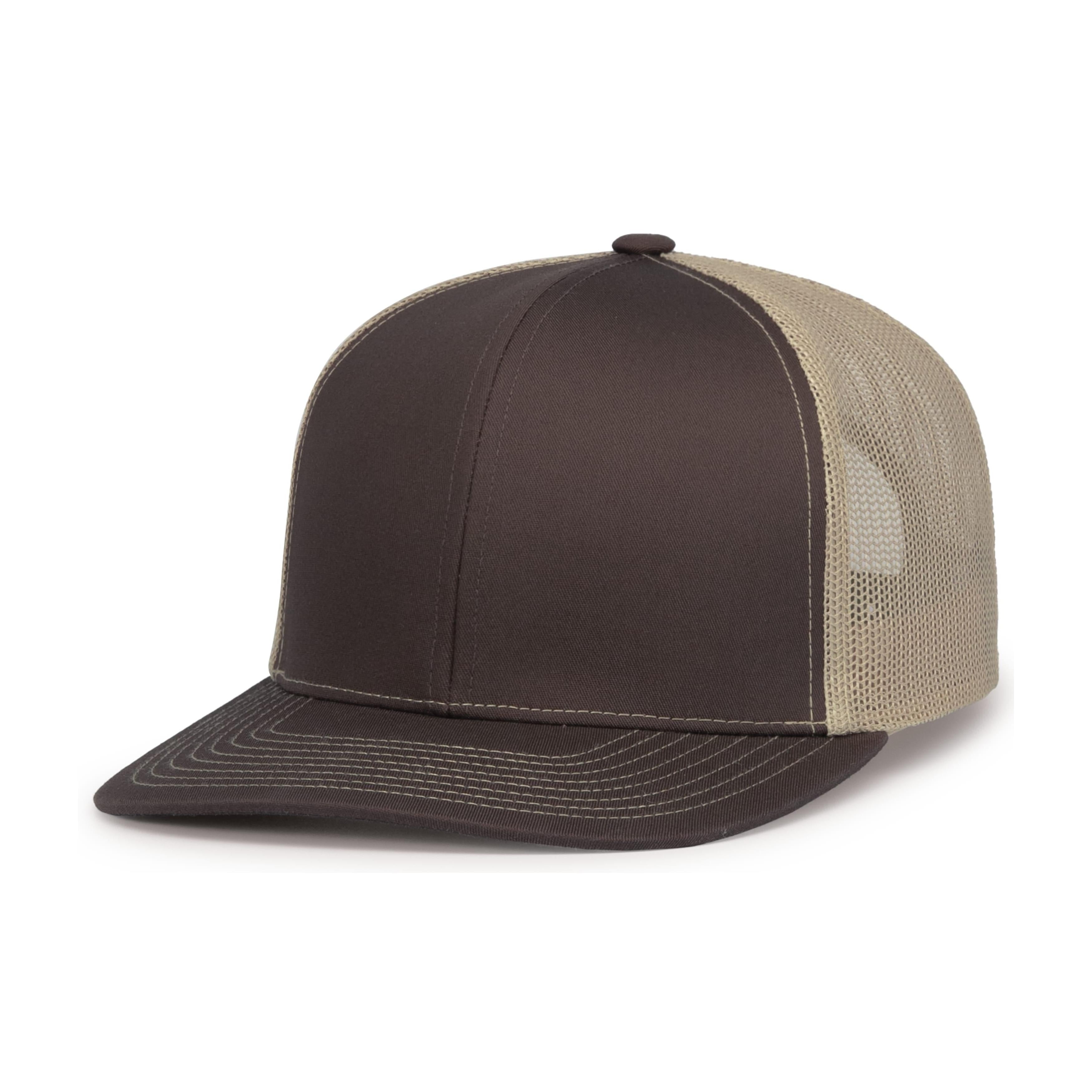 Contrast Stitch Trucker Snapback - OS - BROWN/KHAKI/BROWN