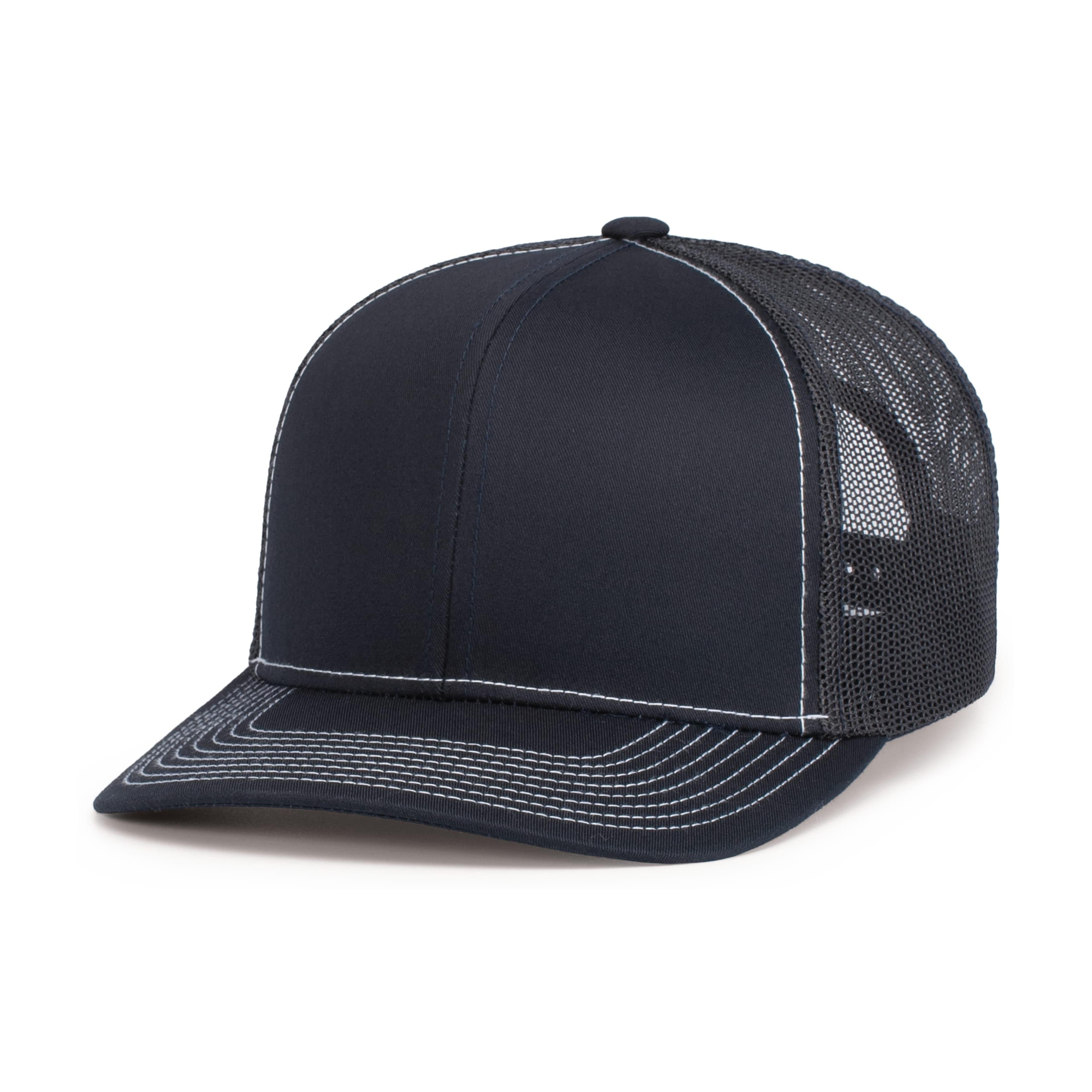 Contrast Stitch Trucker Snapback - OS - NAVY/WHITE
