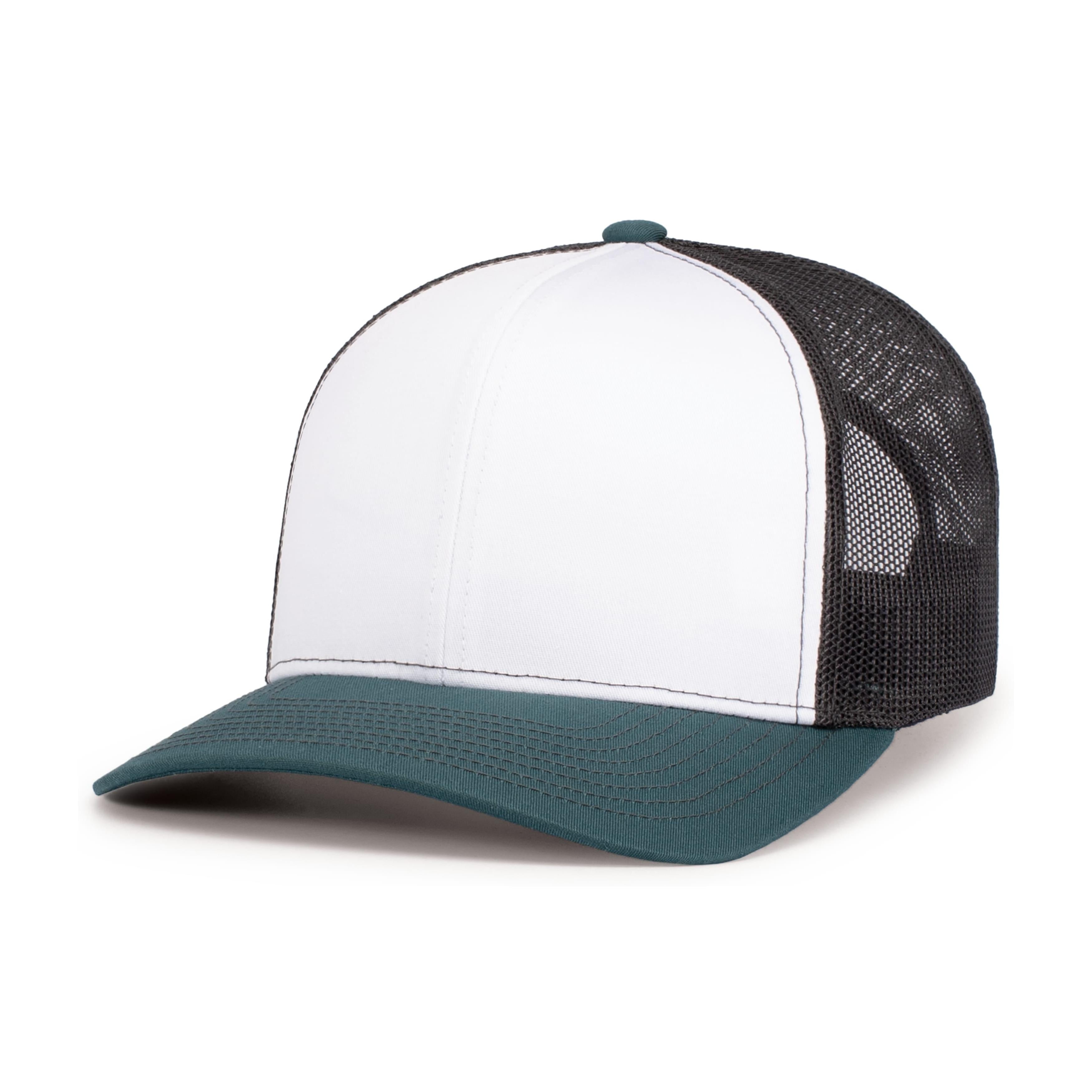 Contrast Stitch Trucker Snapback - OS - WHITE/LIGHT CHARCOAL/DARK TEAL