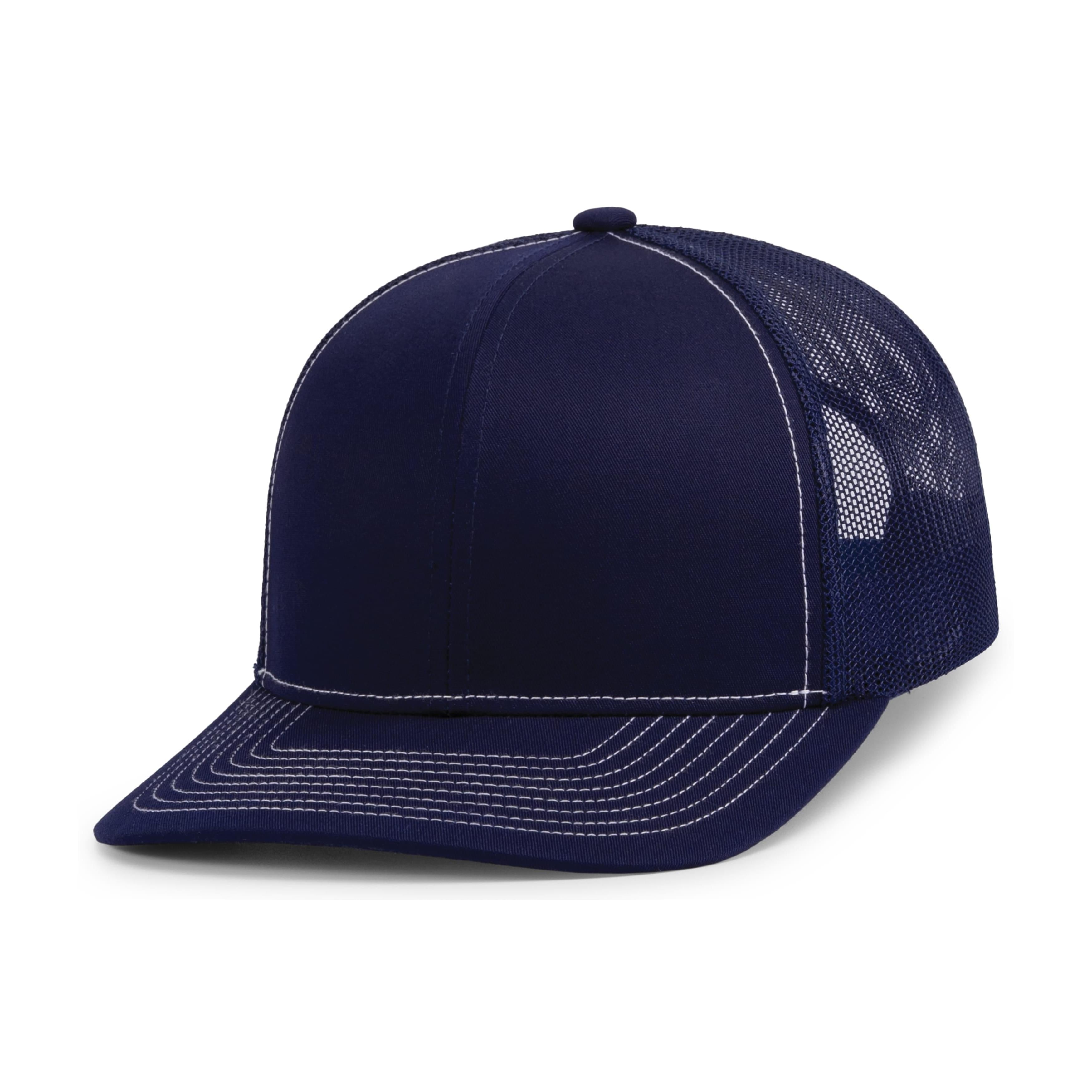 Contrast Stitch Trucker Snapback - OS - TRUE NAVY/WHITE
