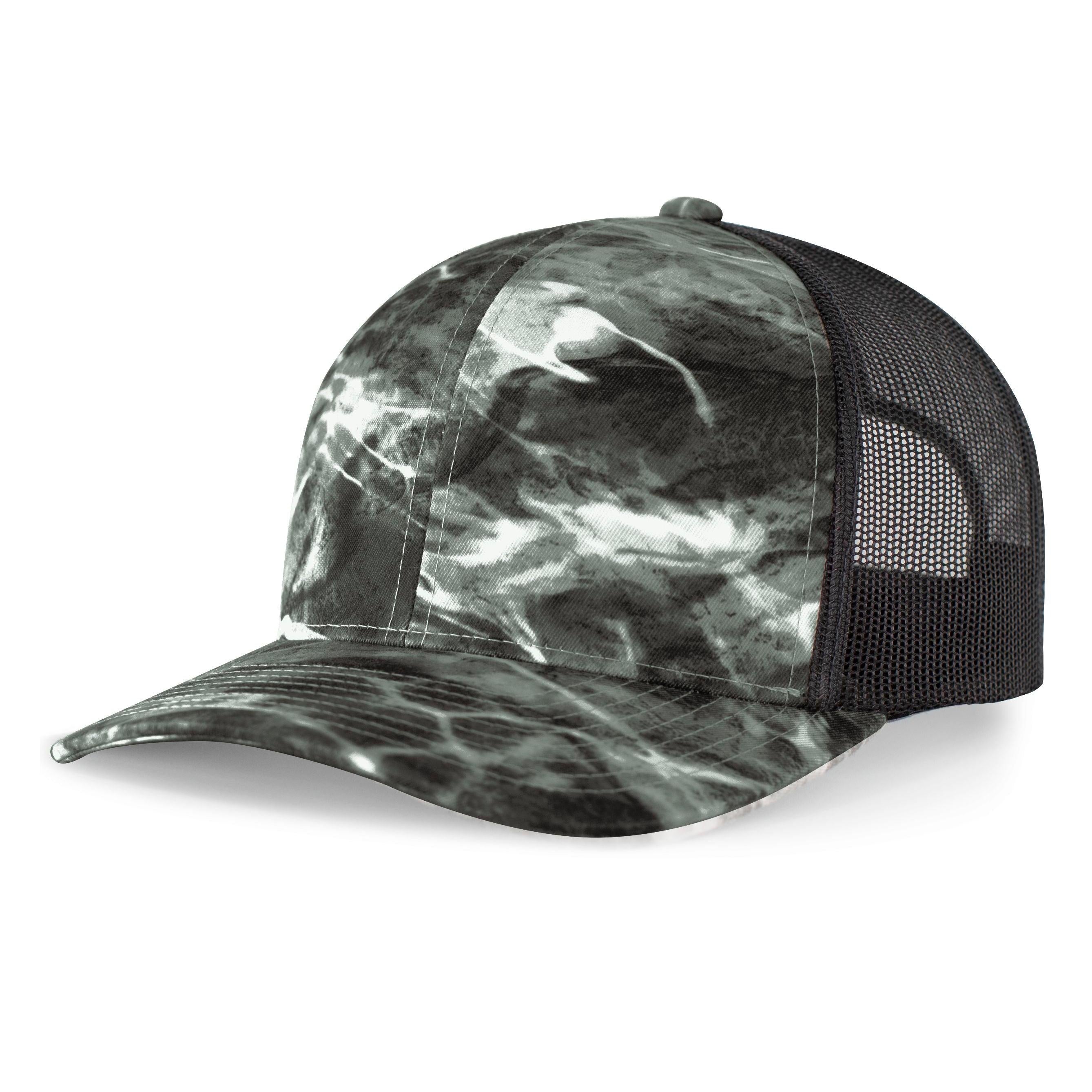 Mossy Oak® Trucker Snapback - OS - ELEMENTS BLACK TIP/LIGHT CHARCOAL