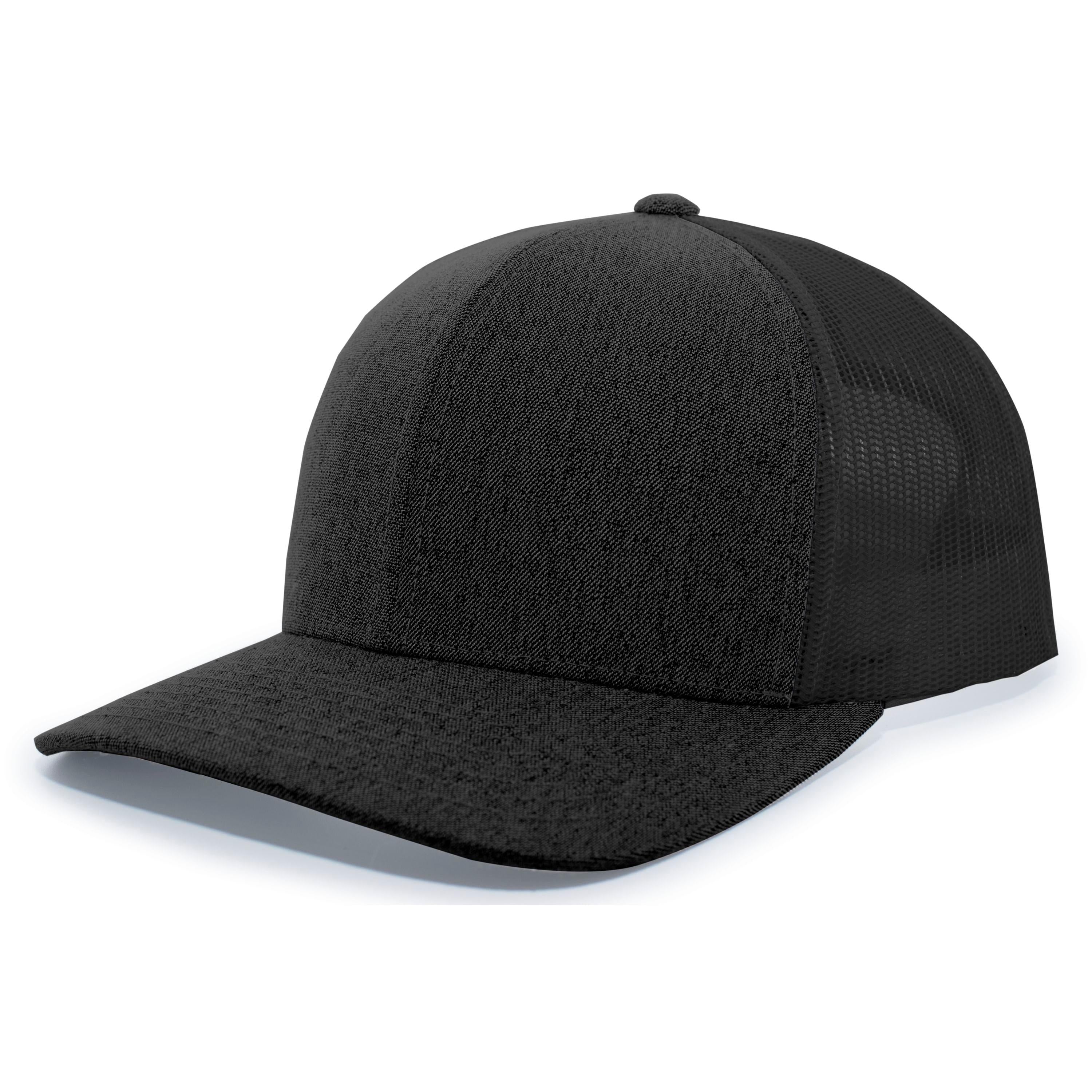 Heather Trucker Snapback Cap - OS - BLACK HEATHER/BLACK/BLACK HEATHER