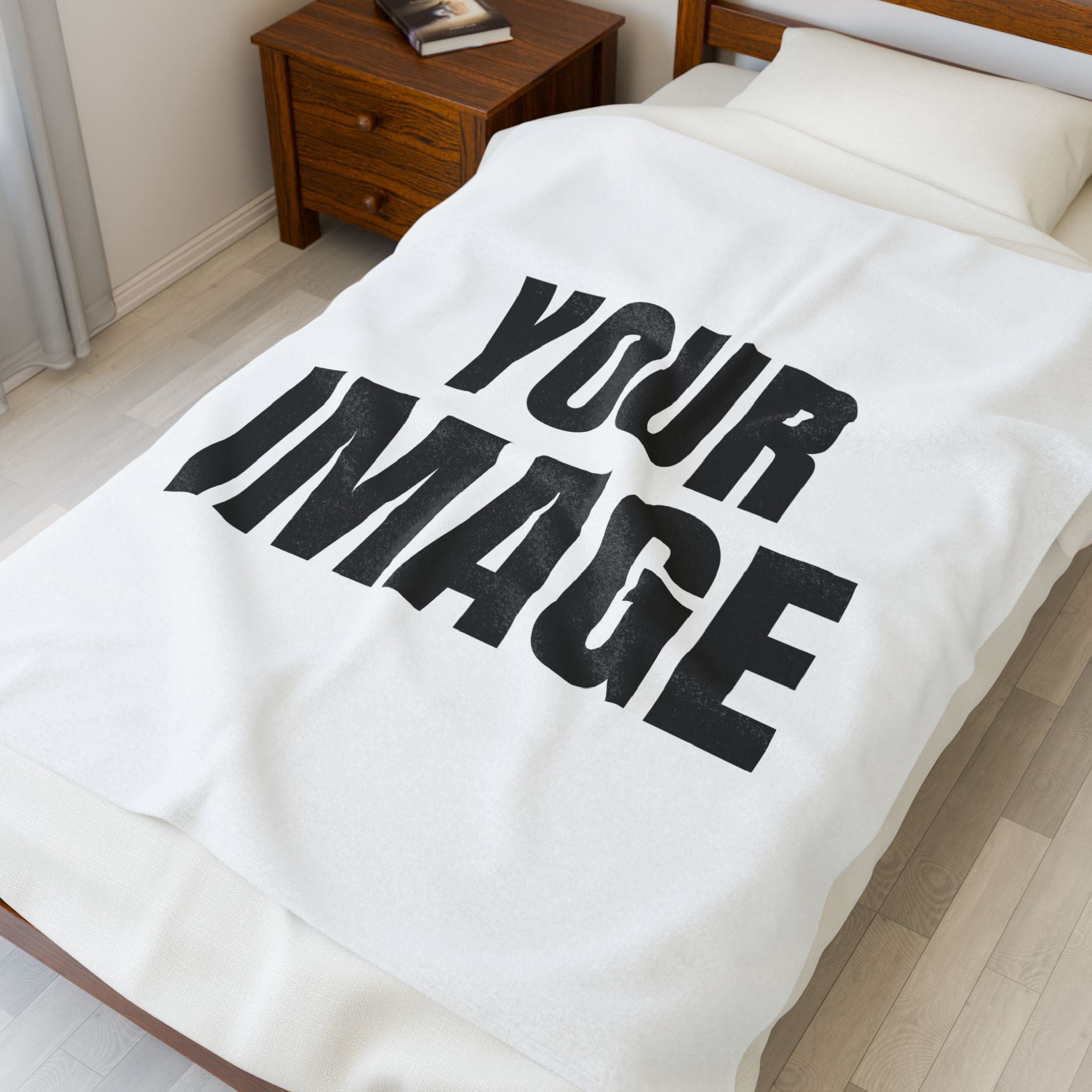 Cozy Velveteen Plush Blanket, Soft Throw for Home, Snuggle Blanket, Gifts for Her, Personalized Decor