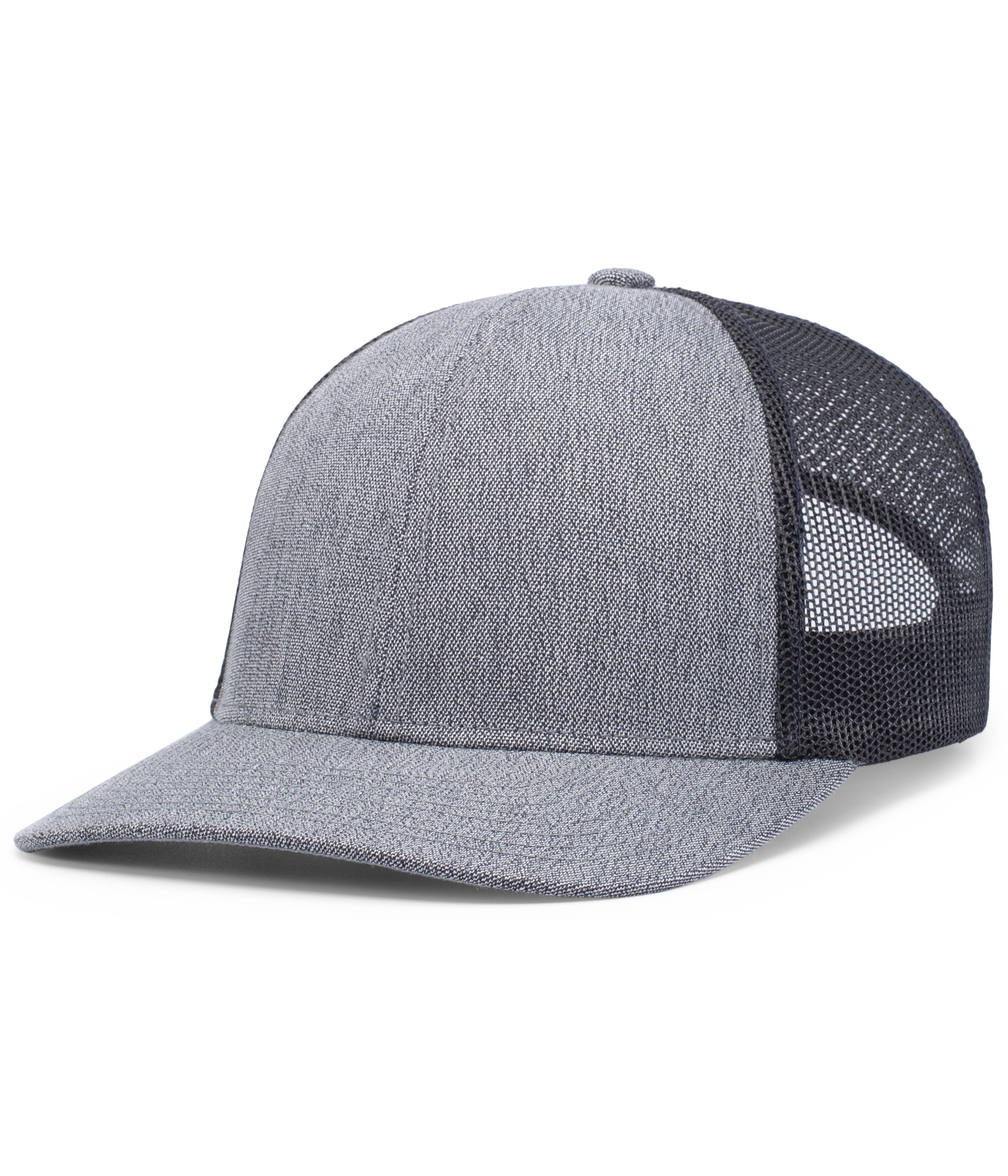 Melange Heather Low-Profile Trucker - OS - GREY HEATHER/NAVY/GREY HEATHER