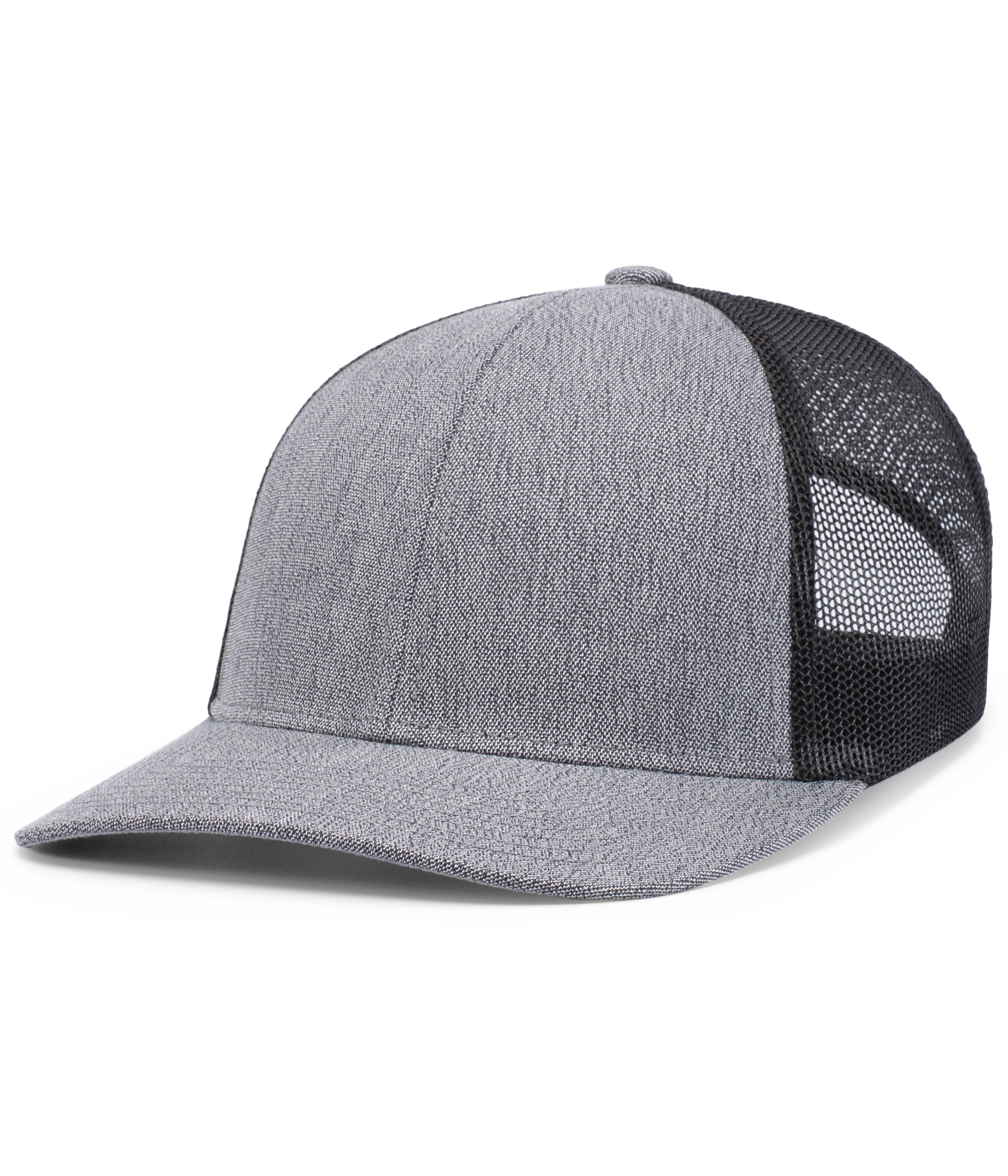 Melange Heather Low-Profile Trucker - OS - GREY HEATHER/BLACK/GREY HEATHER