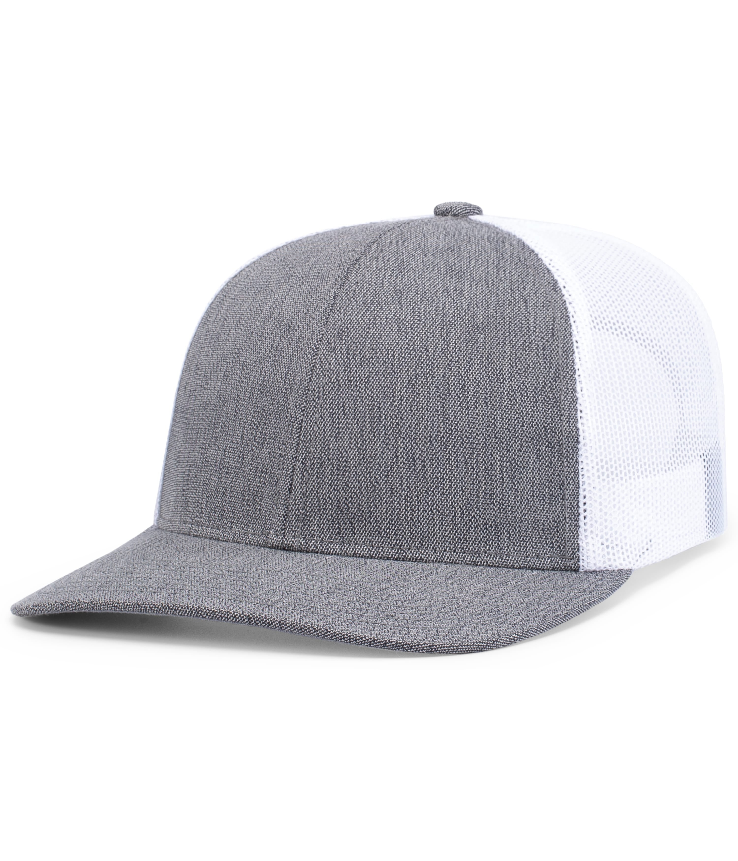 Melange Heather Low-Profile Trucker - OS - GREY HEATHER/WHITE/GREY HEATHER