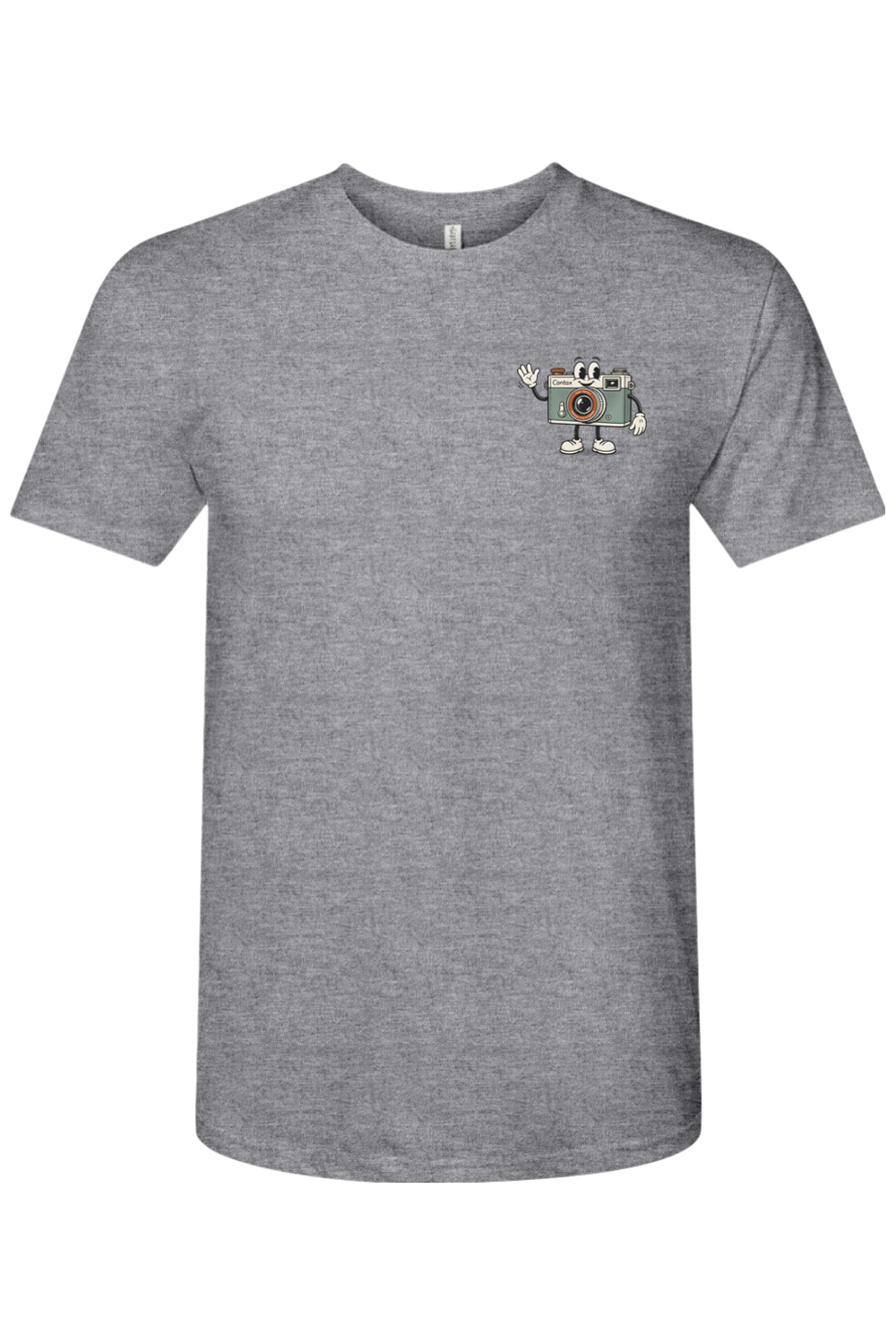 Support Your Local Photographer tee in Premium Heather, front view