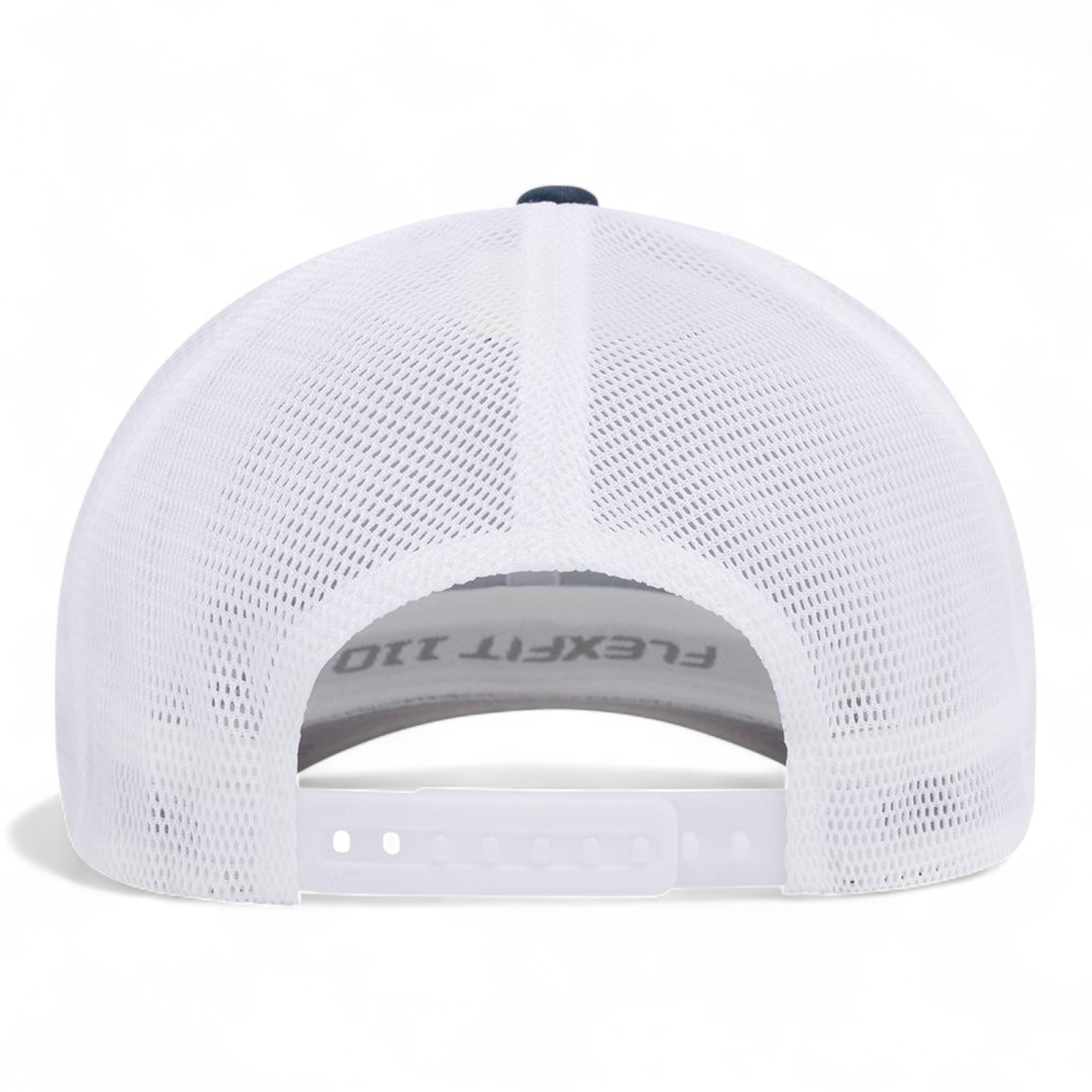Flexfit 110 Mesh-Back Cap - Navy/ White