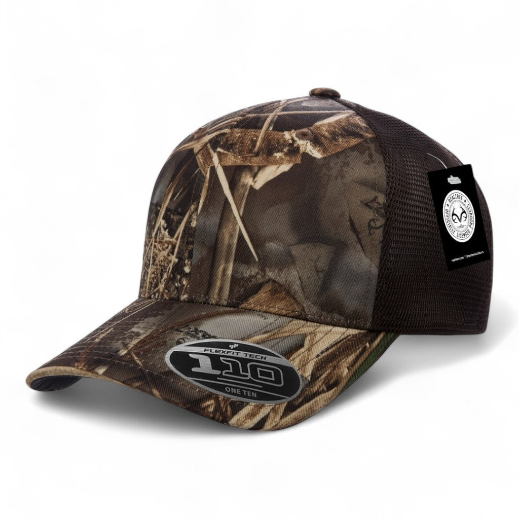 Flexfit 110 Mesh-Back Cap - Realtree Max7/ Brown