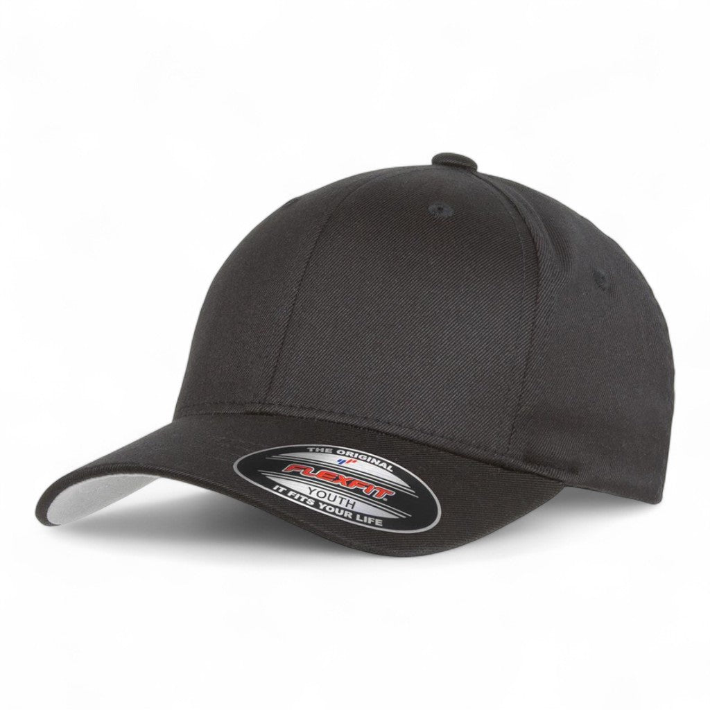 Flexfit 6277Y Youth Cotton Blend Cap - Black