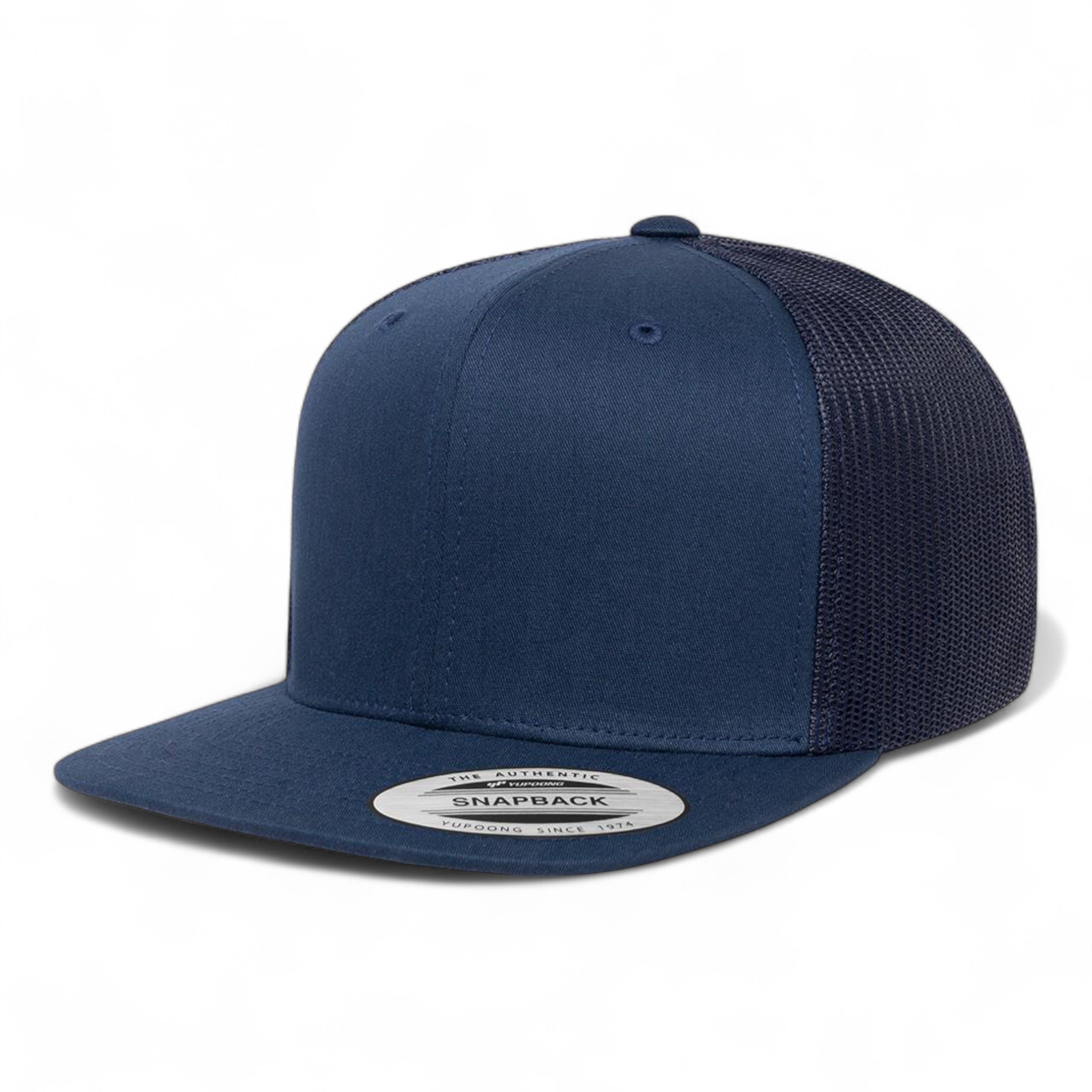 YP Classics/Yupoong 6609 Retro High Profile Trucker Cap - Navy