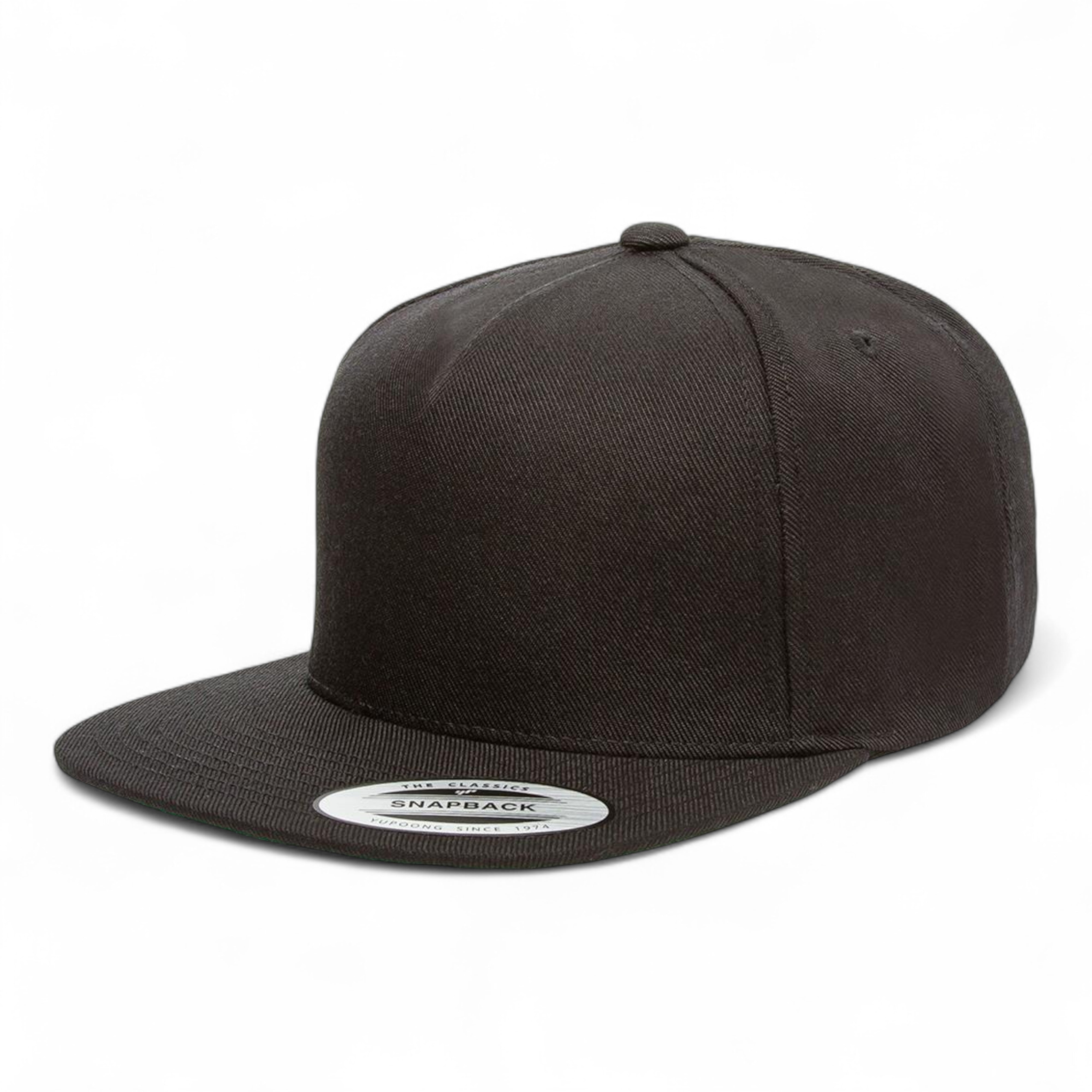 YP Classics/Yupoong 5089M Premium Five-Panel Snapback Cap - Black