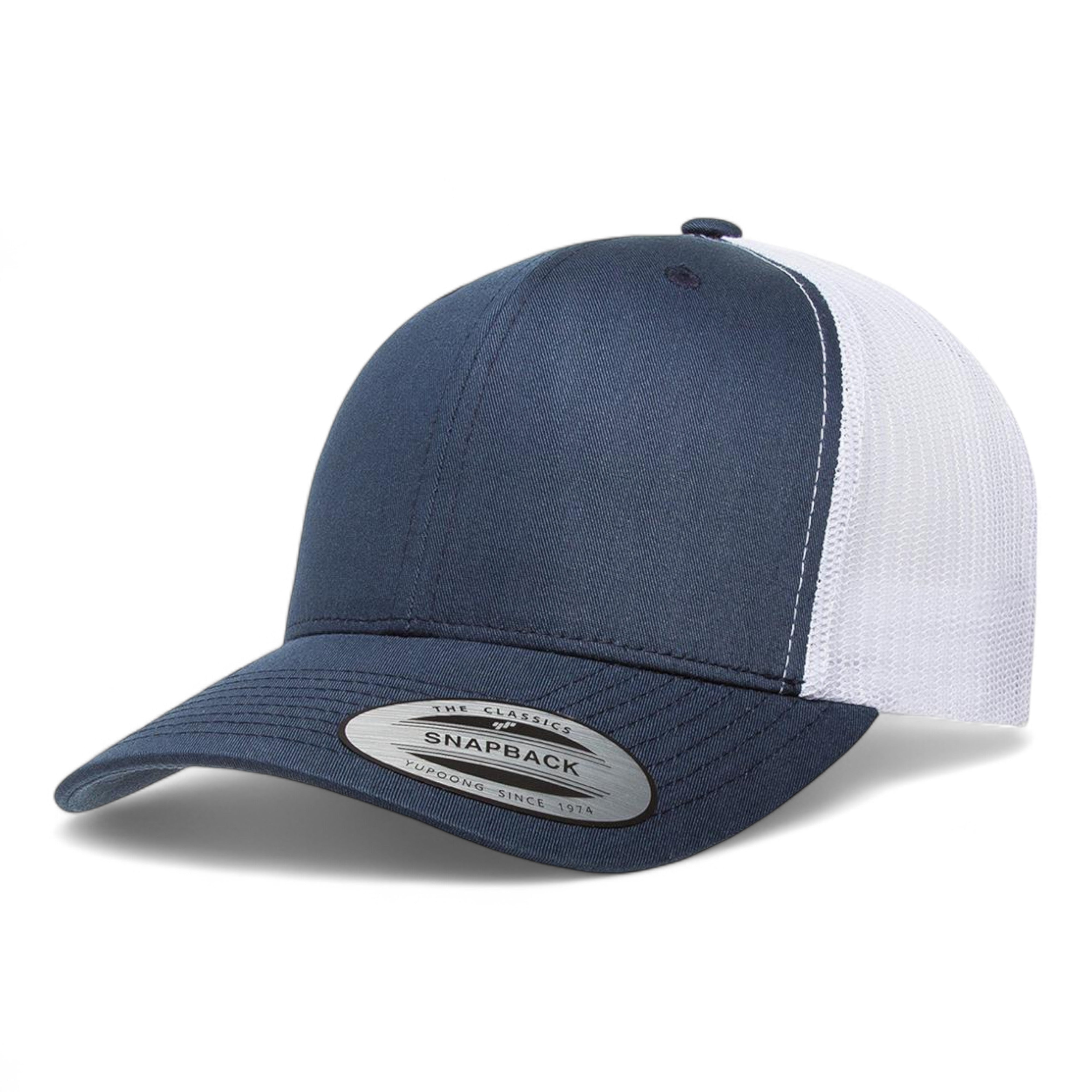 YP Classics/Yupoong 6606 Retro Trucker Cap - Navy/ White