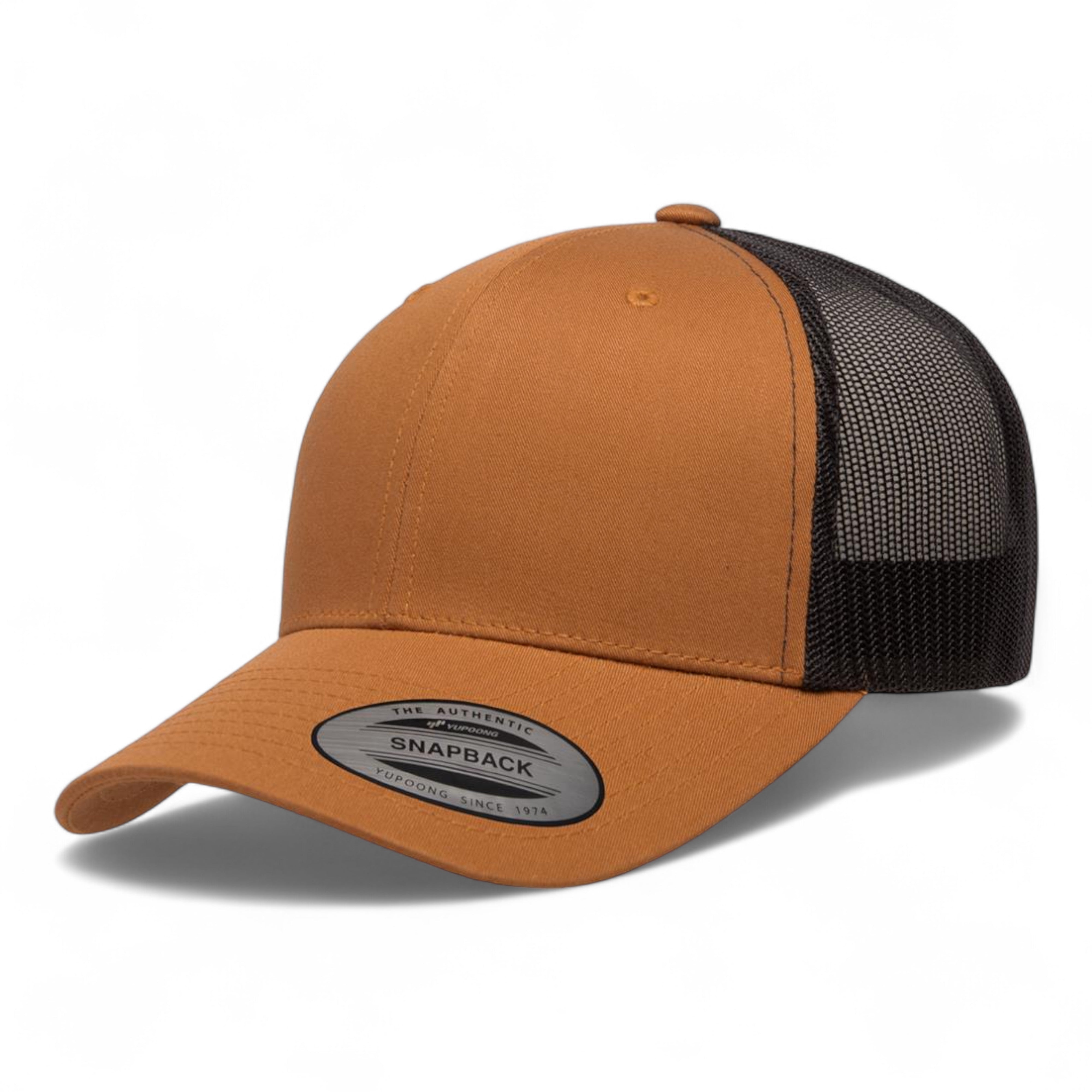 YP Classics/Yupoong 6606 Retro Trucker Cap - Caramel/ Black