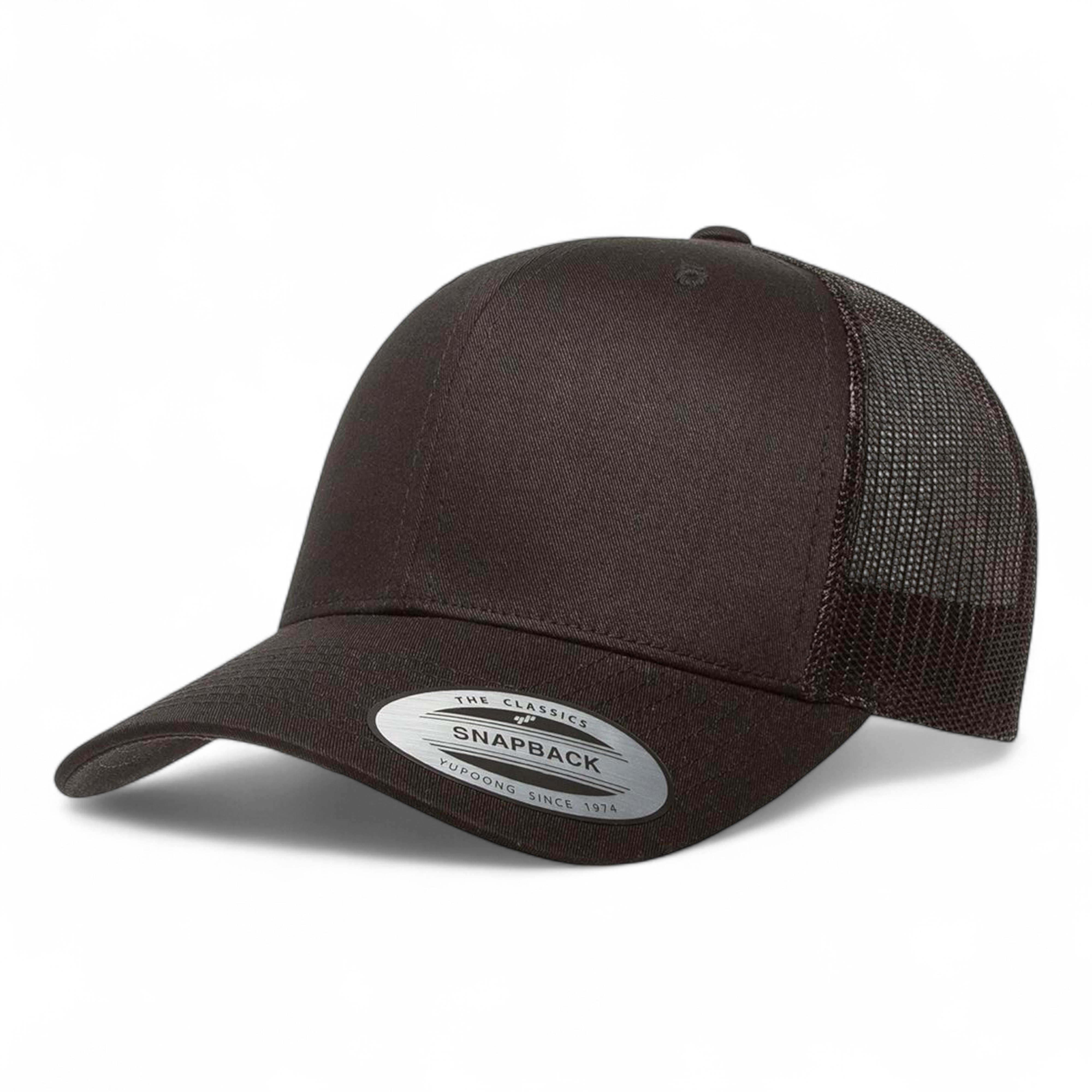 YP Classics/Yupoong 6606 Retro Trucker Cap - Black