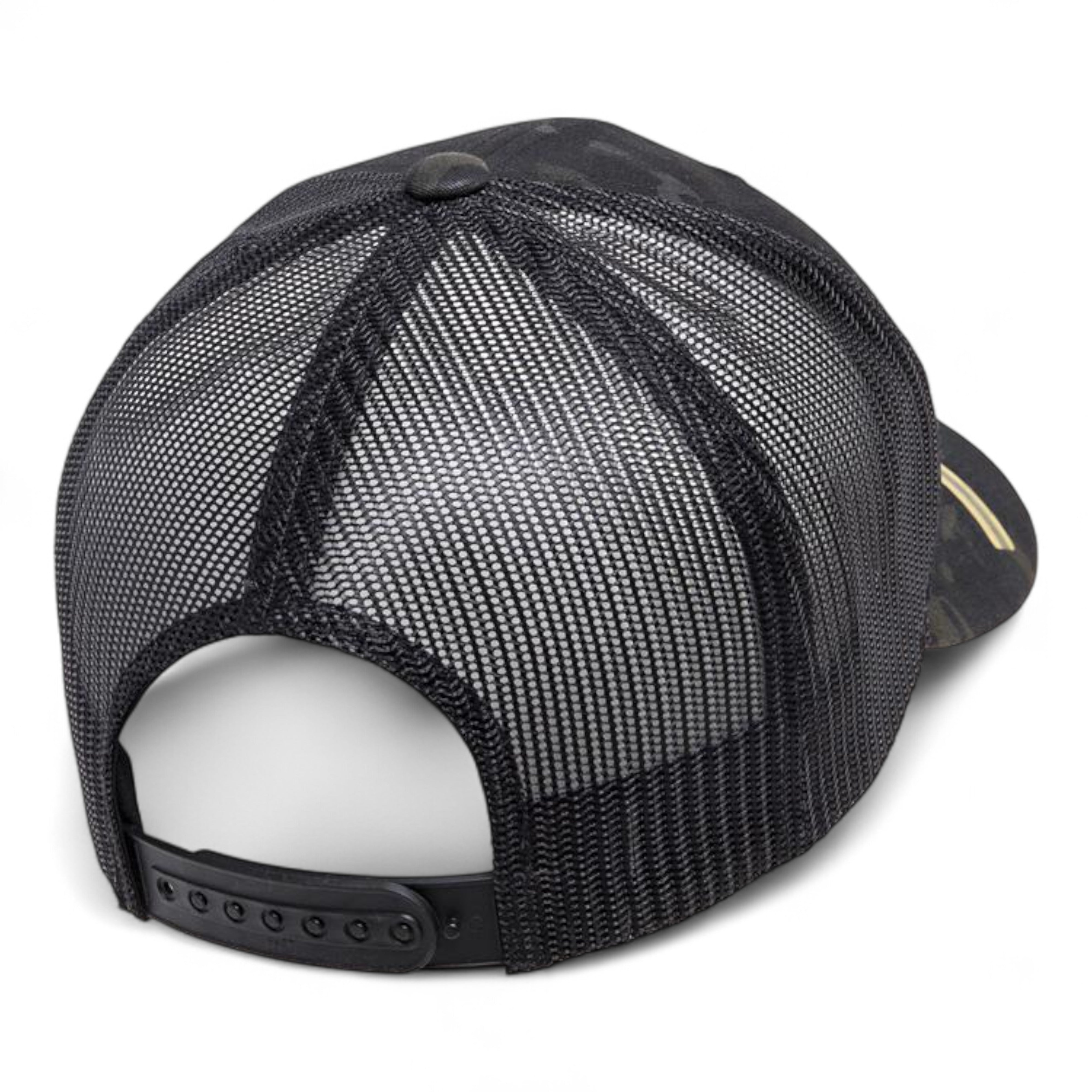 YP Classics/Yupoong 6606 Retro Trucker Cap - Multicam Black/ Black