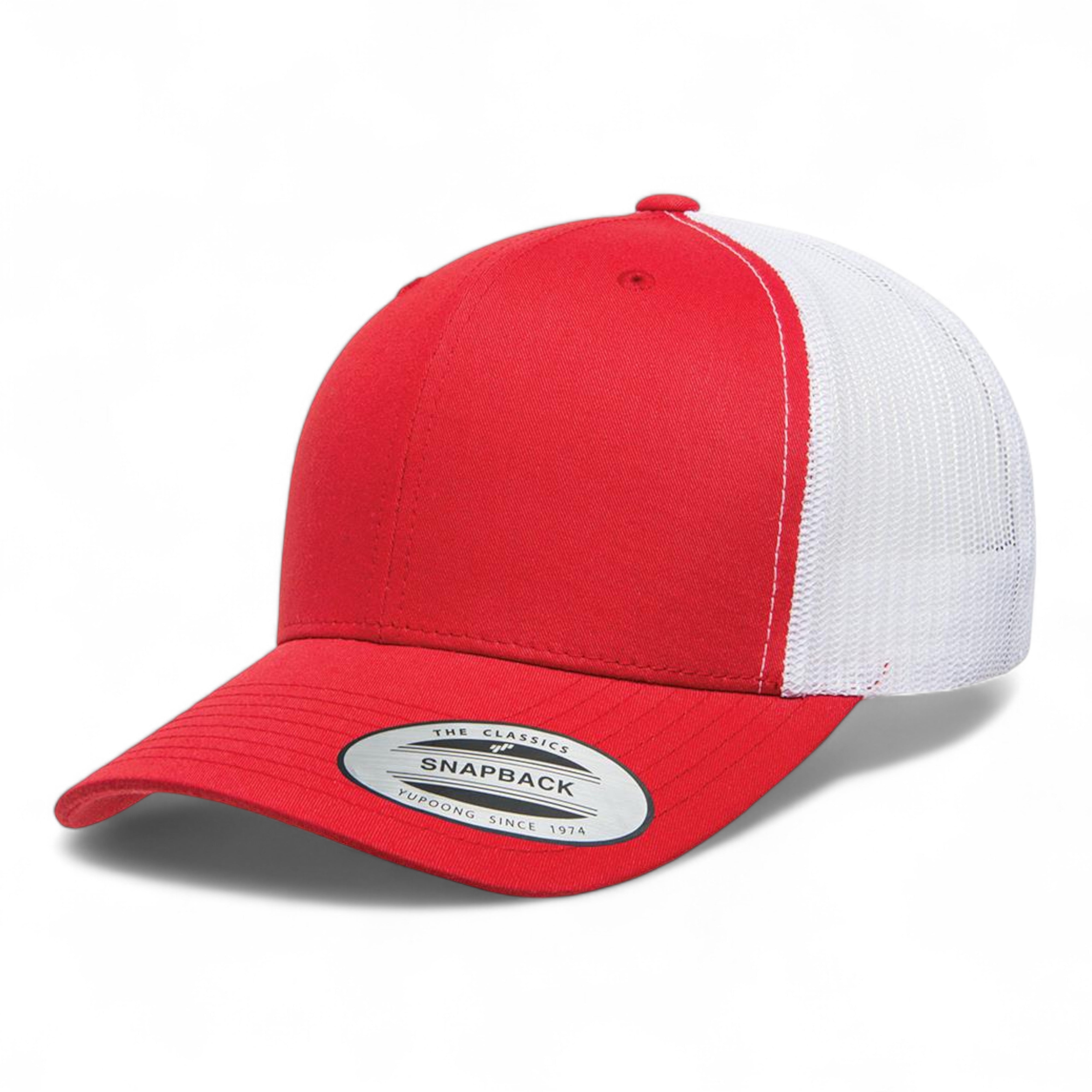 YP Classics/Yupoong 6606 Retro Trucker Cap - Red/ White