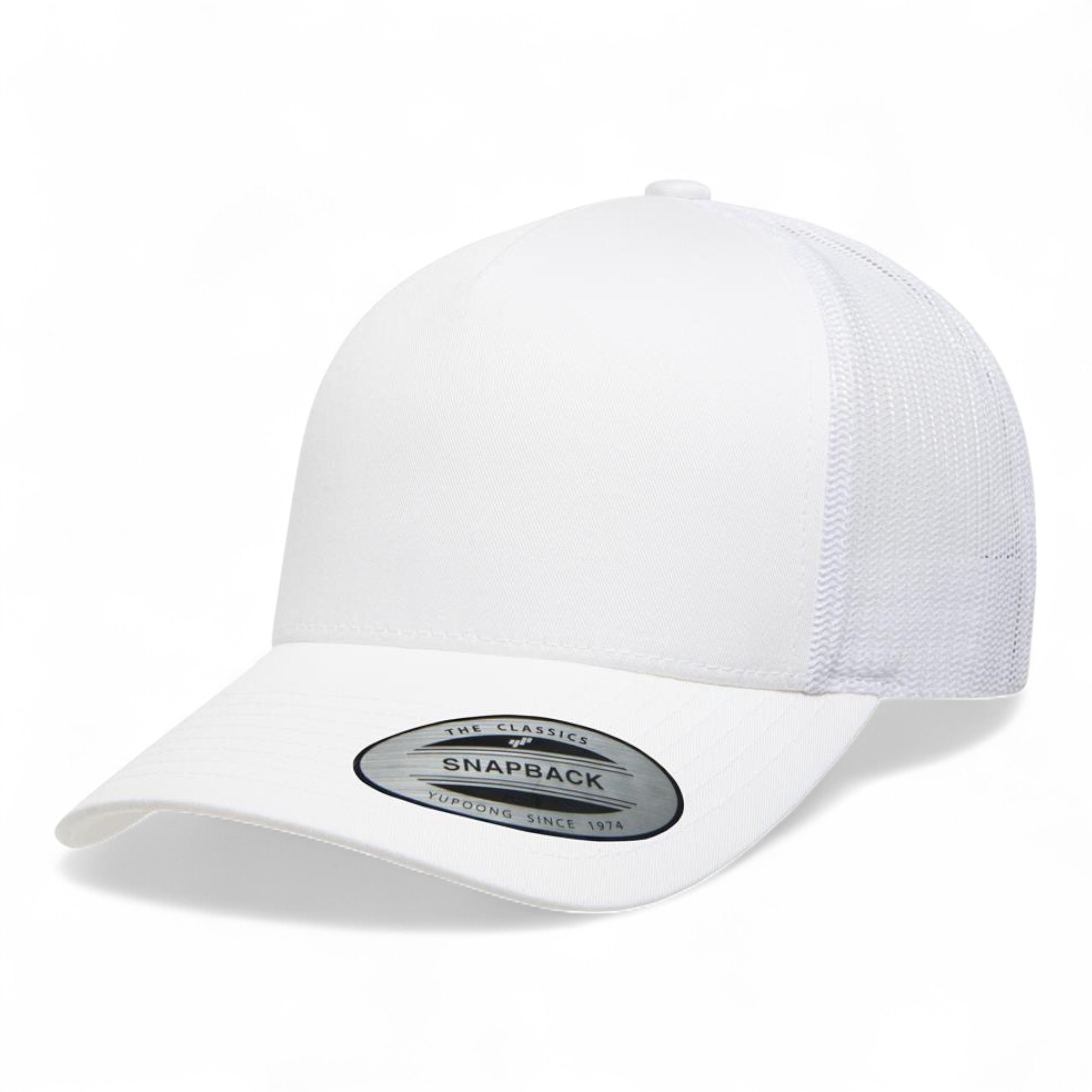 YP Classics/Yupoong 6506 Five-Panel Retro Trucker Cap - White