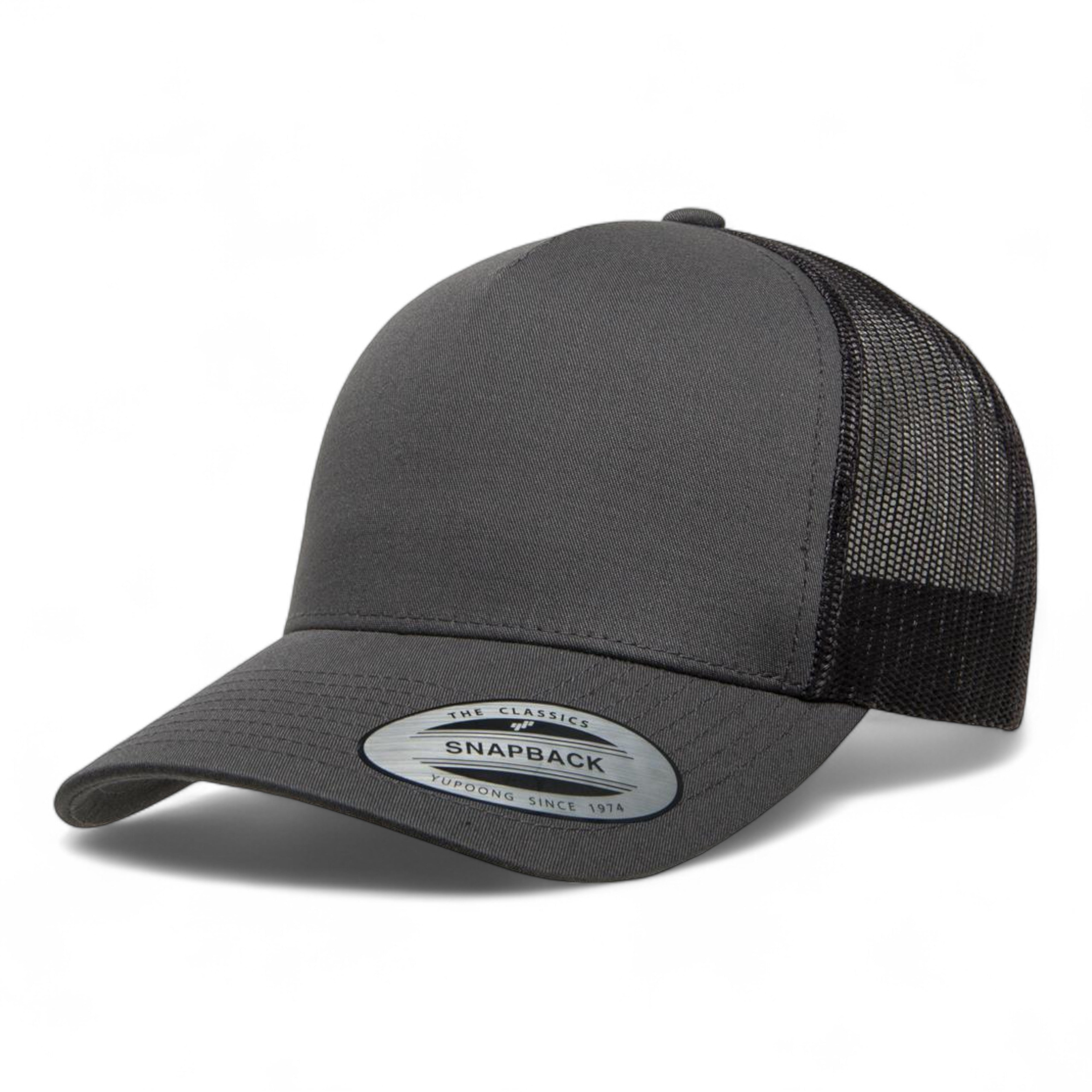YP Classics/Yupoong 6506 Five-Panel Retro Trucker Cap - Charcoal