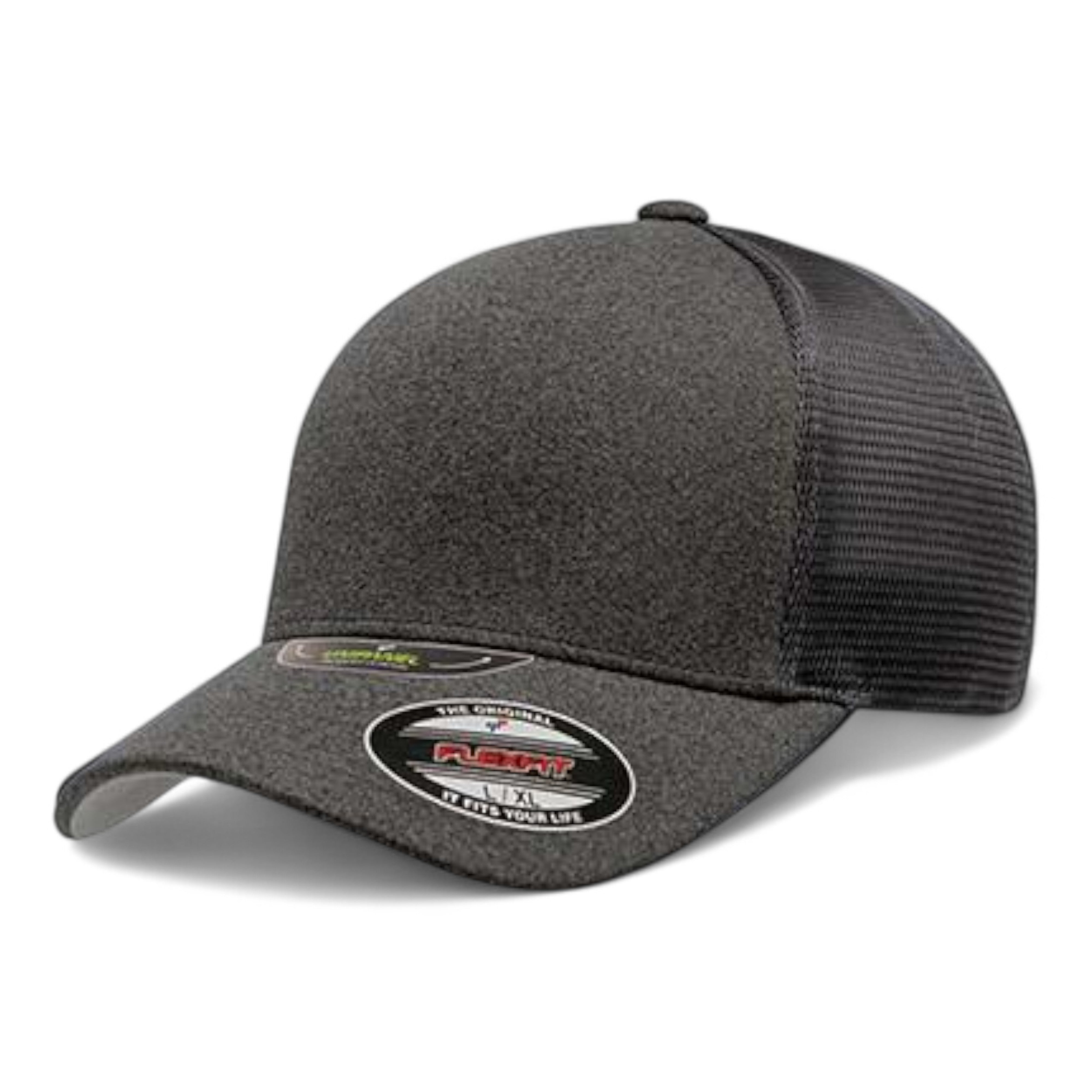 Flexfit 5511UP Unipanel Trucker Cap - S/M - Melange Dark Grey