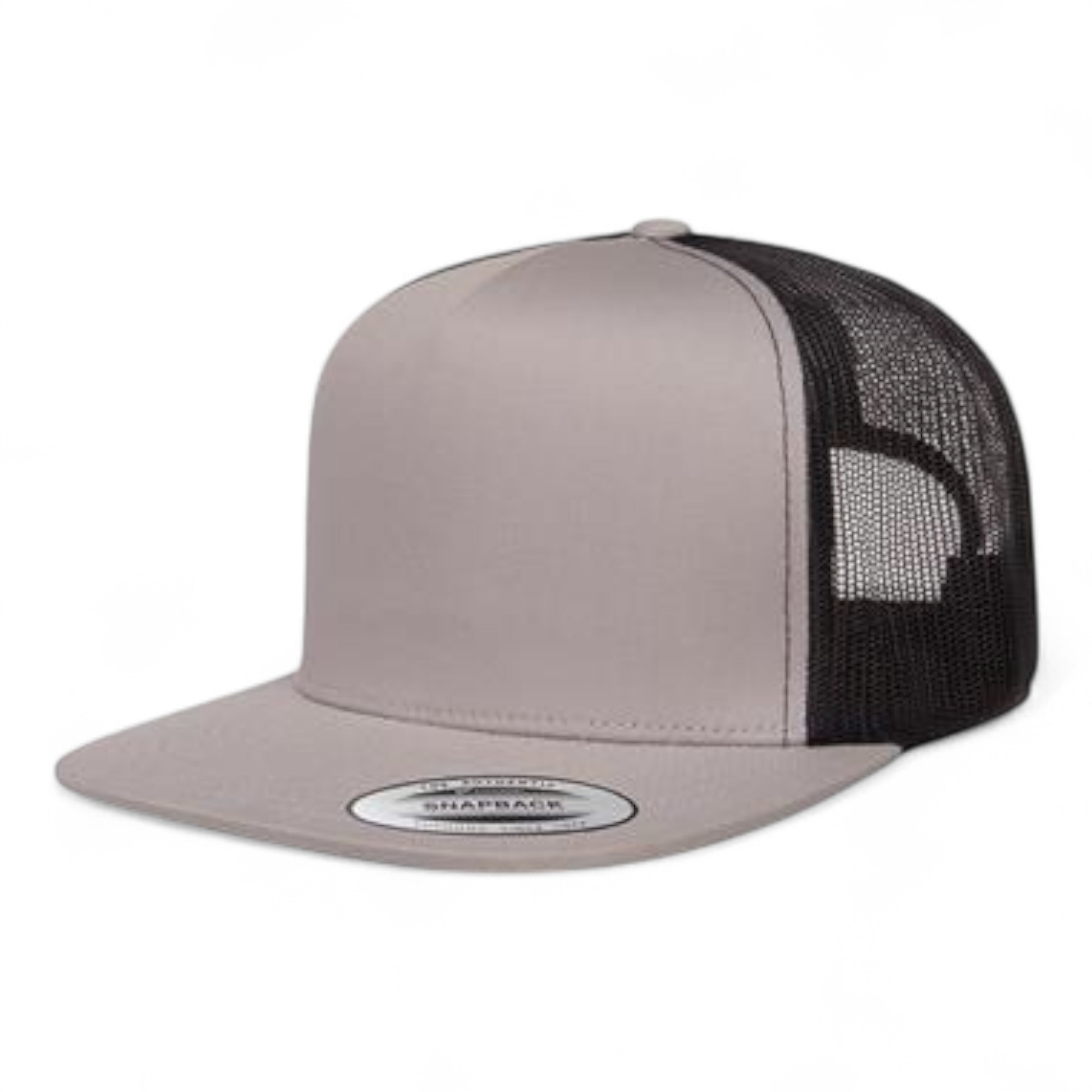 YP Classics/Yupoong 6006 Five-Panel Classic Trucker Cap - Silver/ Black