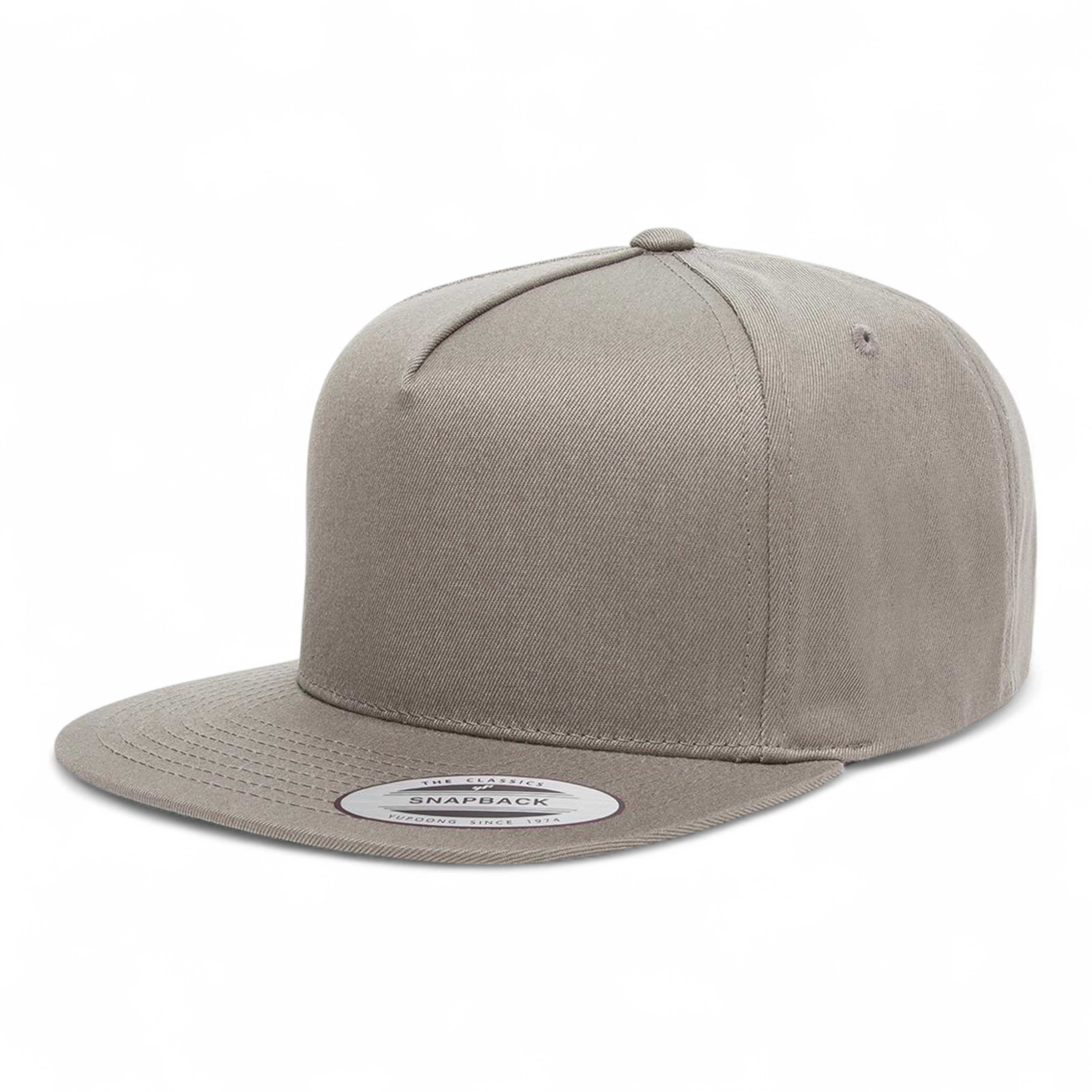 YP Classics/Yupoong 6007 Five-Panel Cotton Twill Snapback Cap - Grey