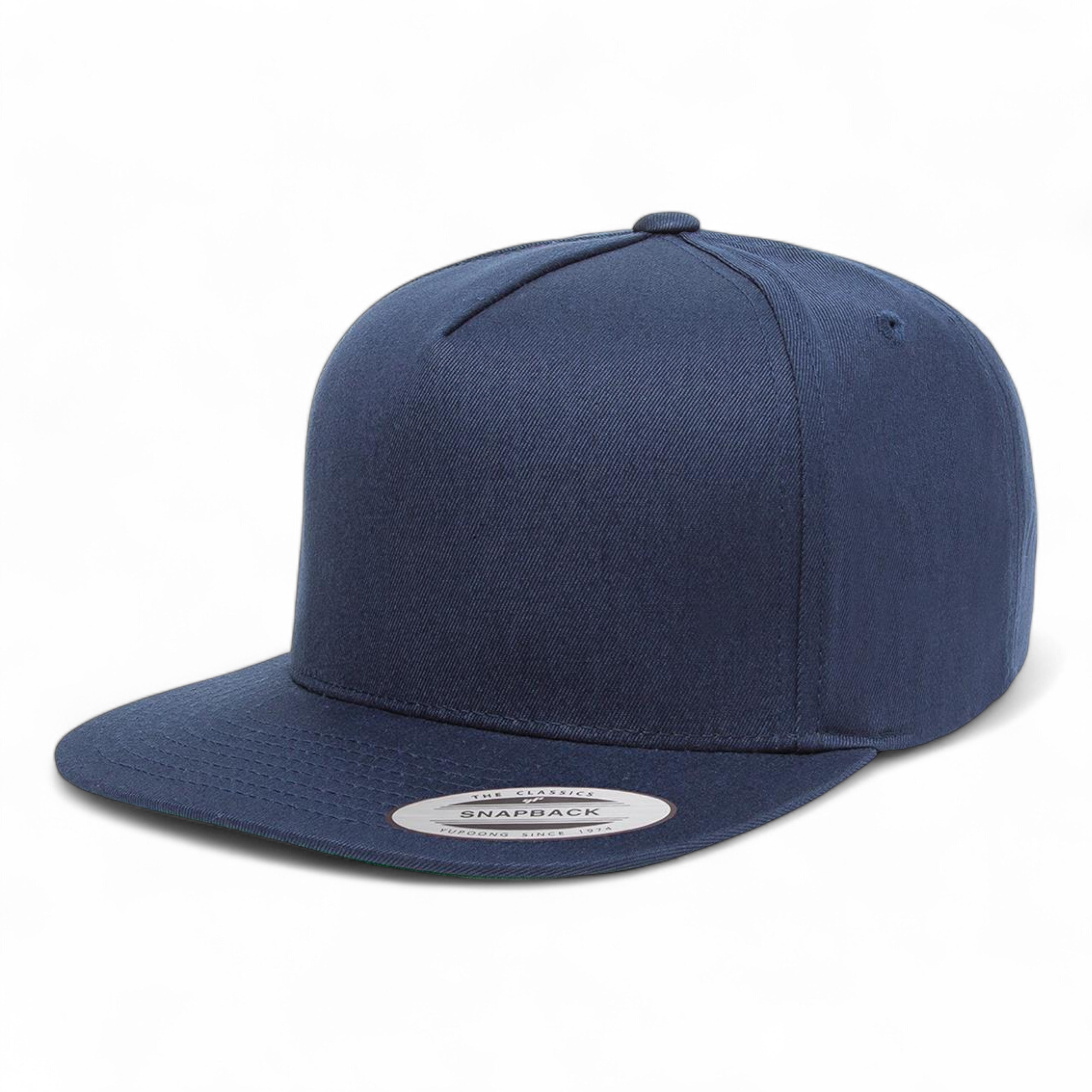 YP Classics/Yupoong 6007 Five-Panel Cotton Twill Snapback Cap - Navy