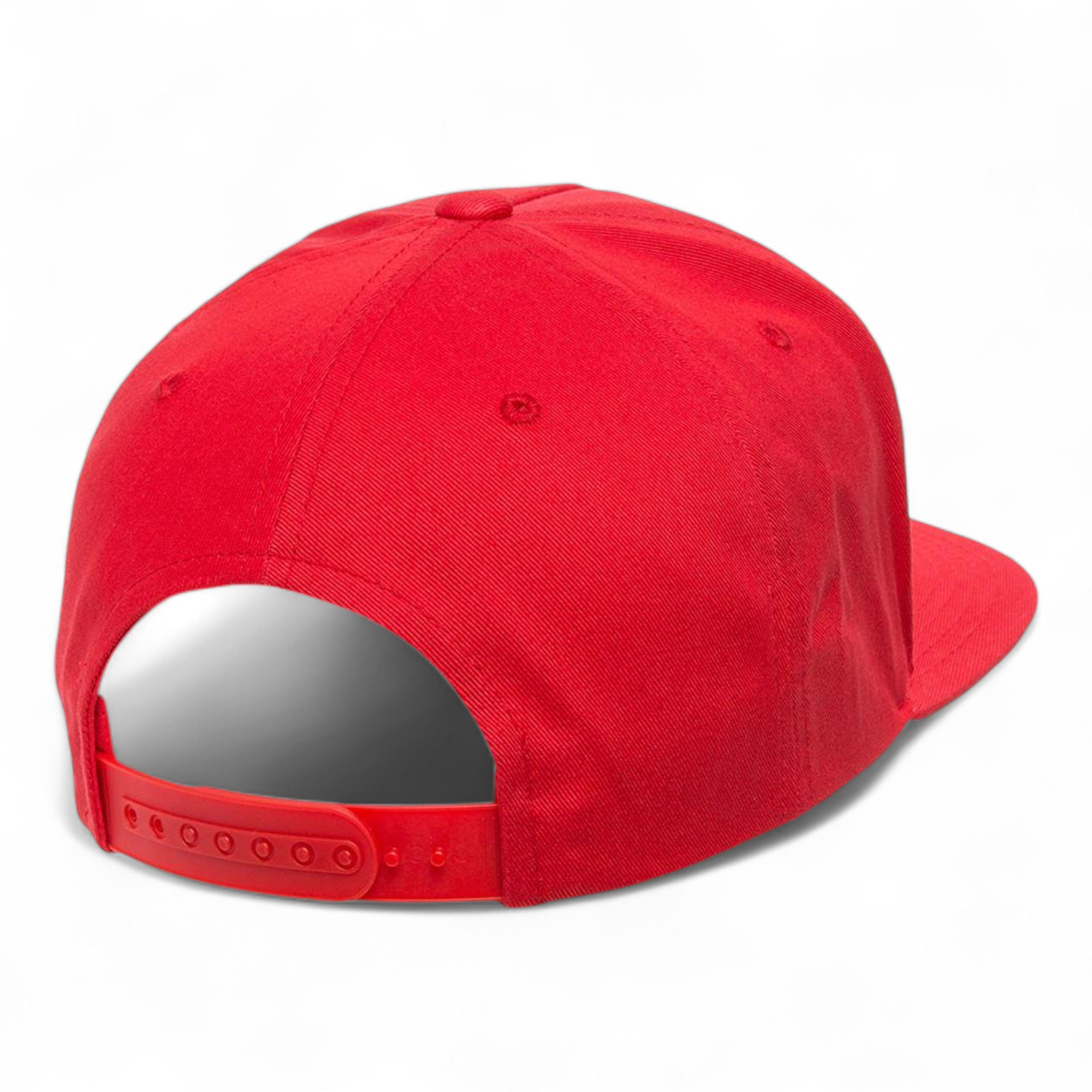YP Classics/Yupoong 6007 Five-Panel Cotton Twill Snapback Cap - Red