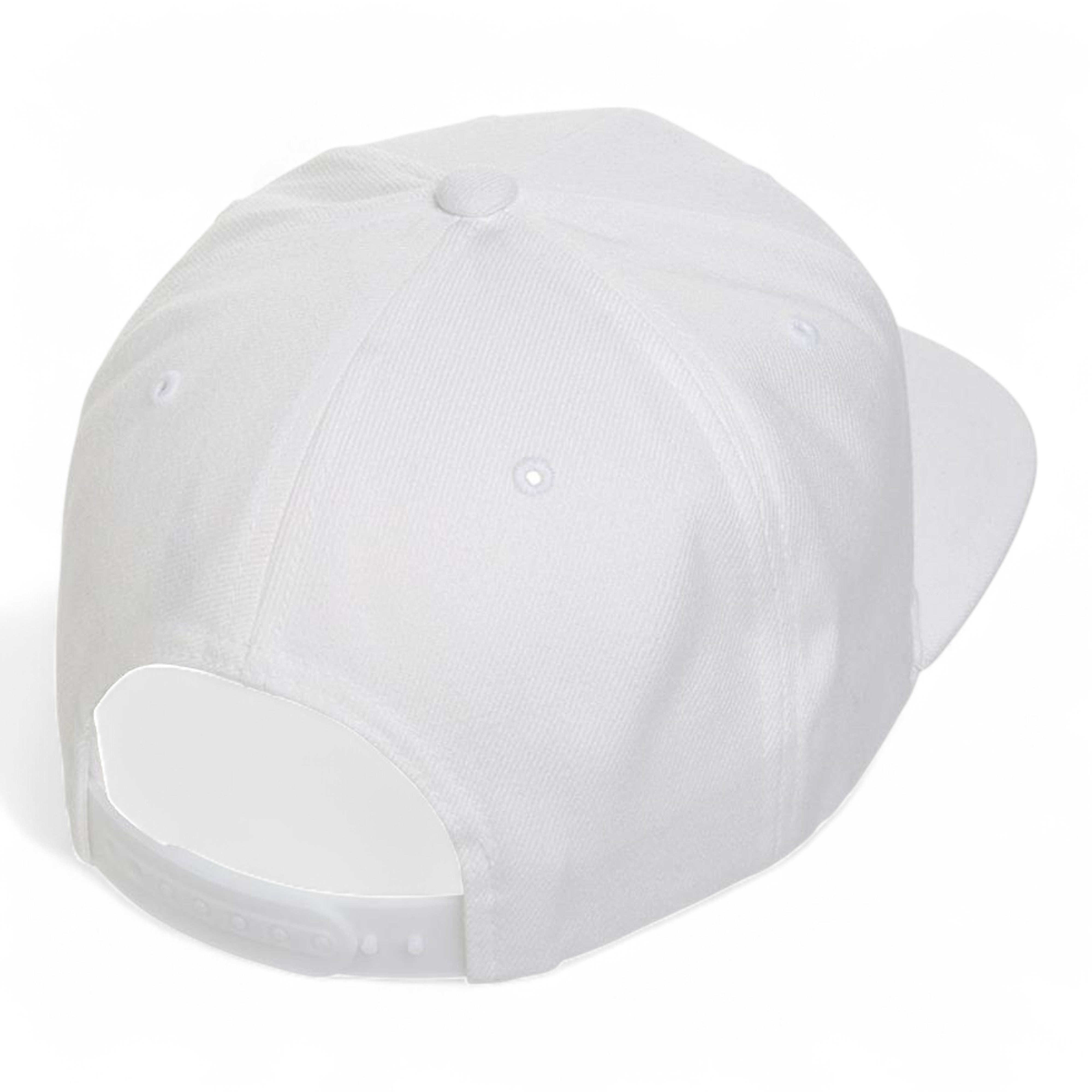YP Classics/Yupoong 6089M Premium Flat Bill Snapback Cap - White
