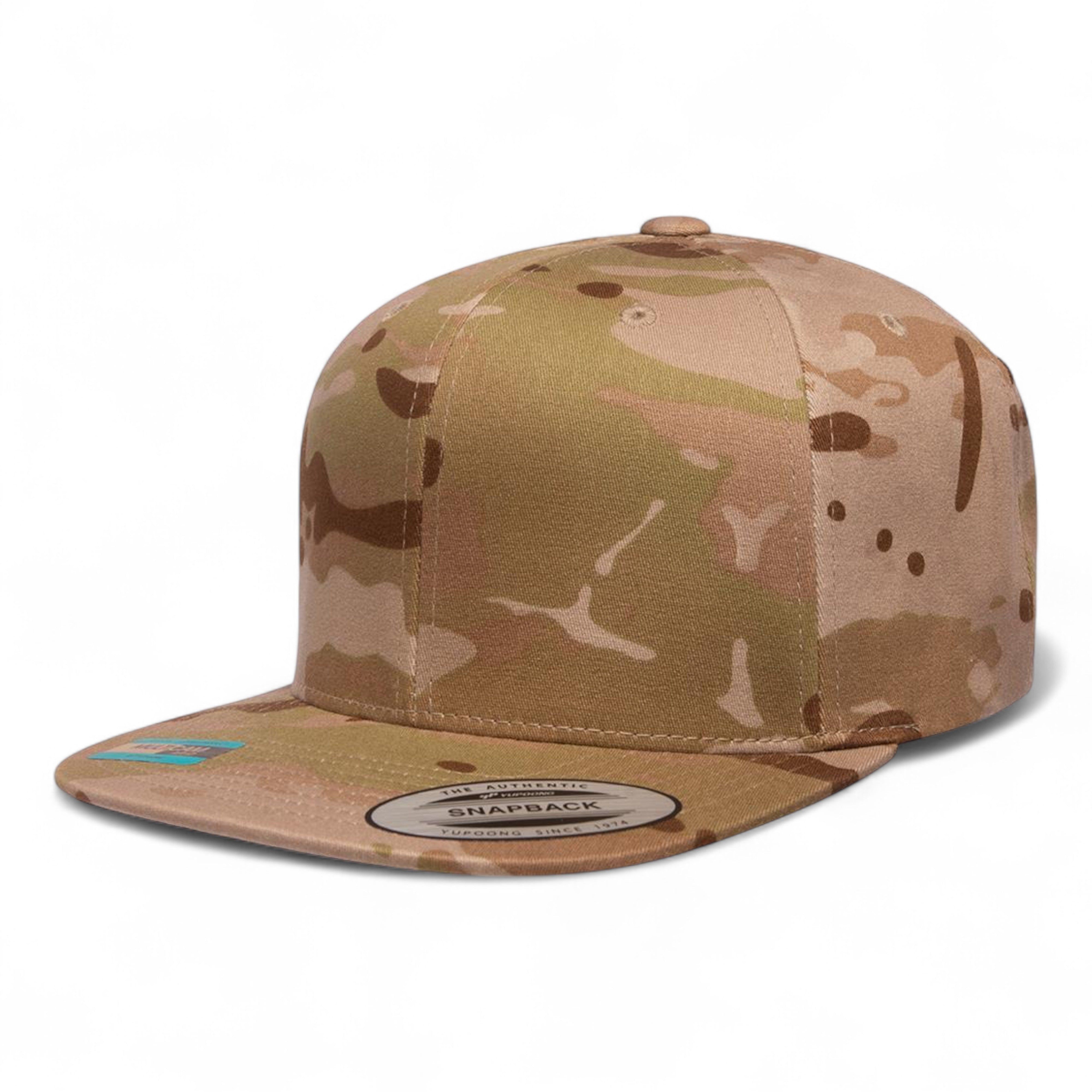 YP Classics/Yupoong 6089M Premium Flat Bill Snapback Cap - Multicam Arid