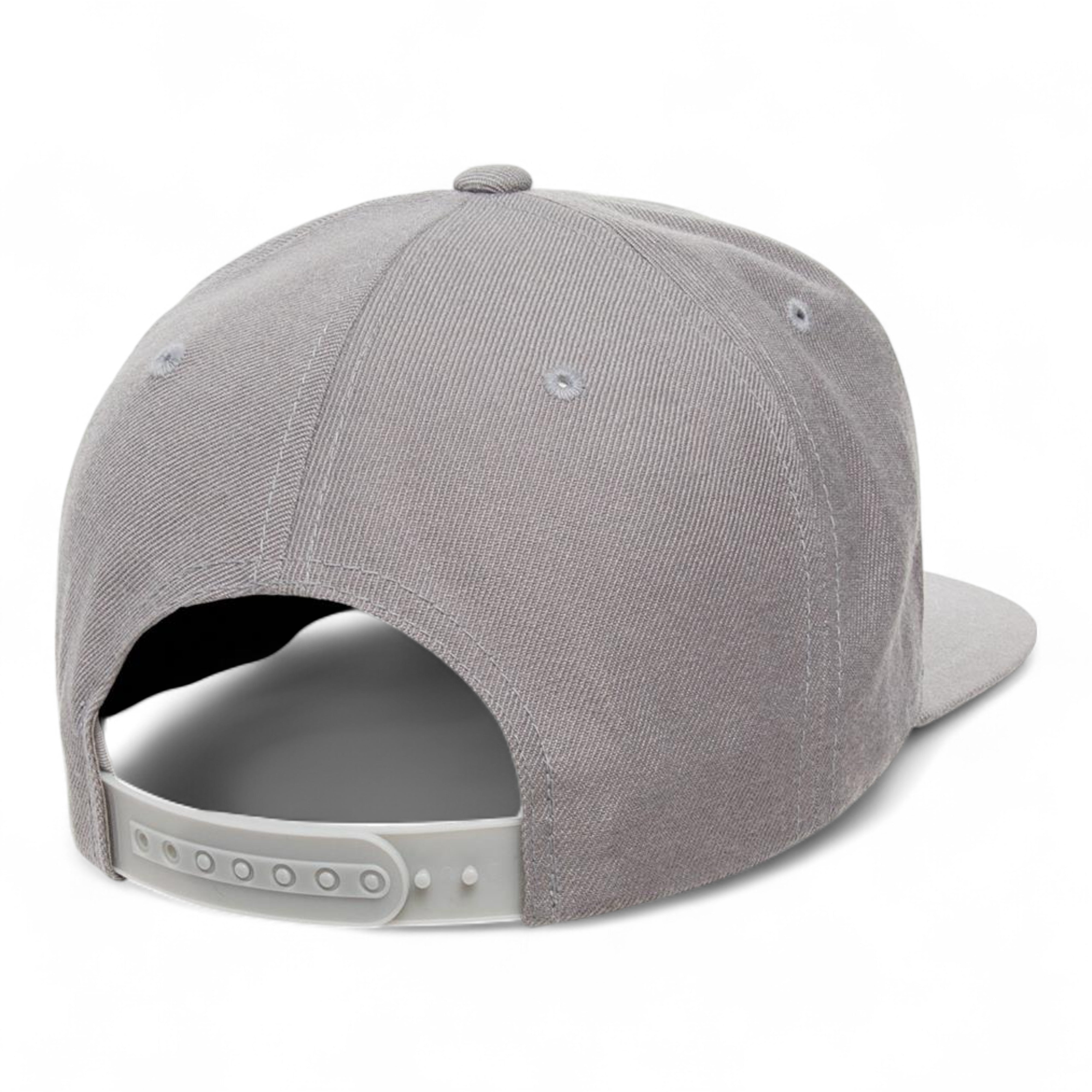 YP Classics/Yupoong 6089M Premium Flat Bill Snapback Cap - Silver