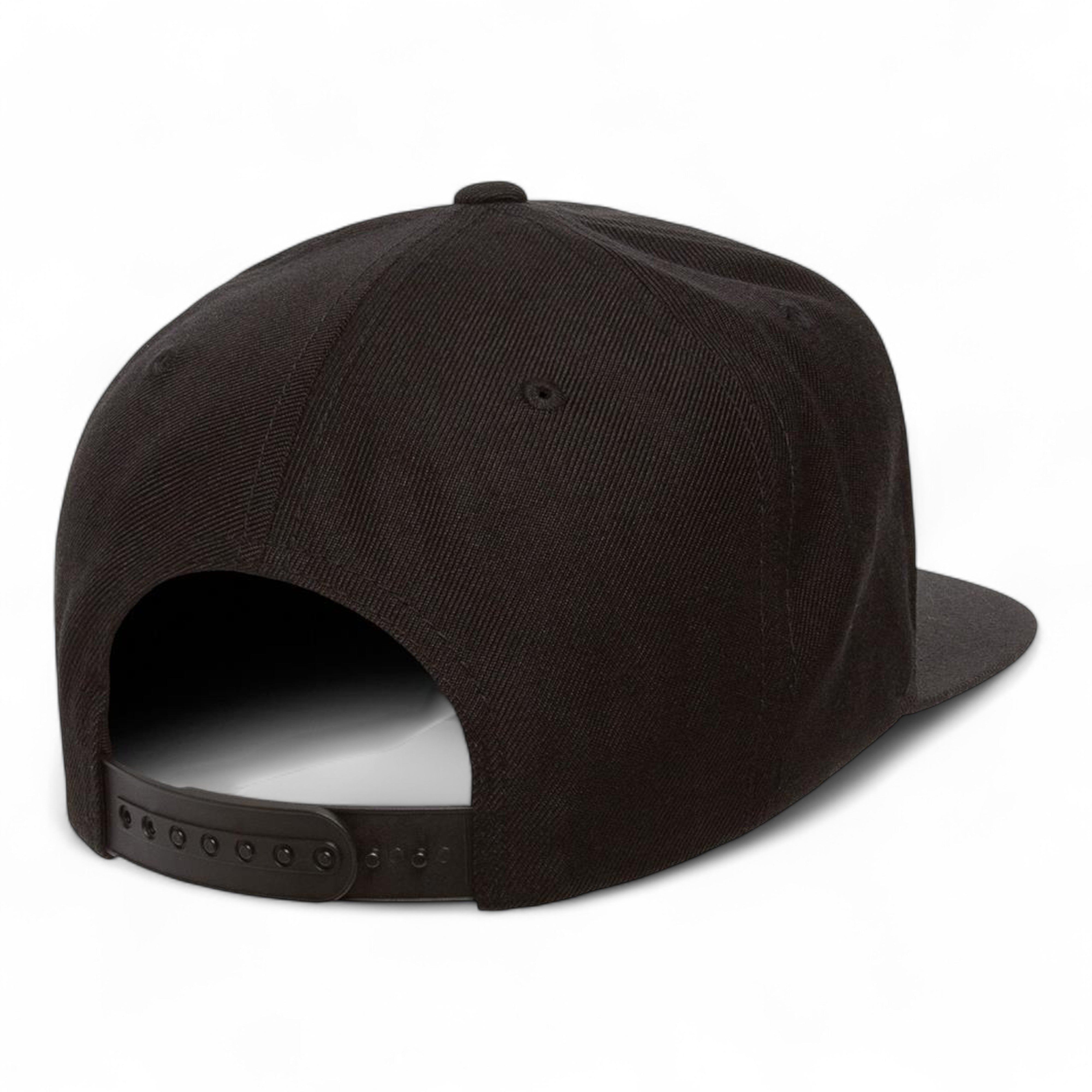 YP Classics/Yupoong 6089M Premium Flat Bill Snapback Cap - Black