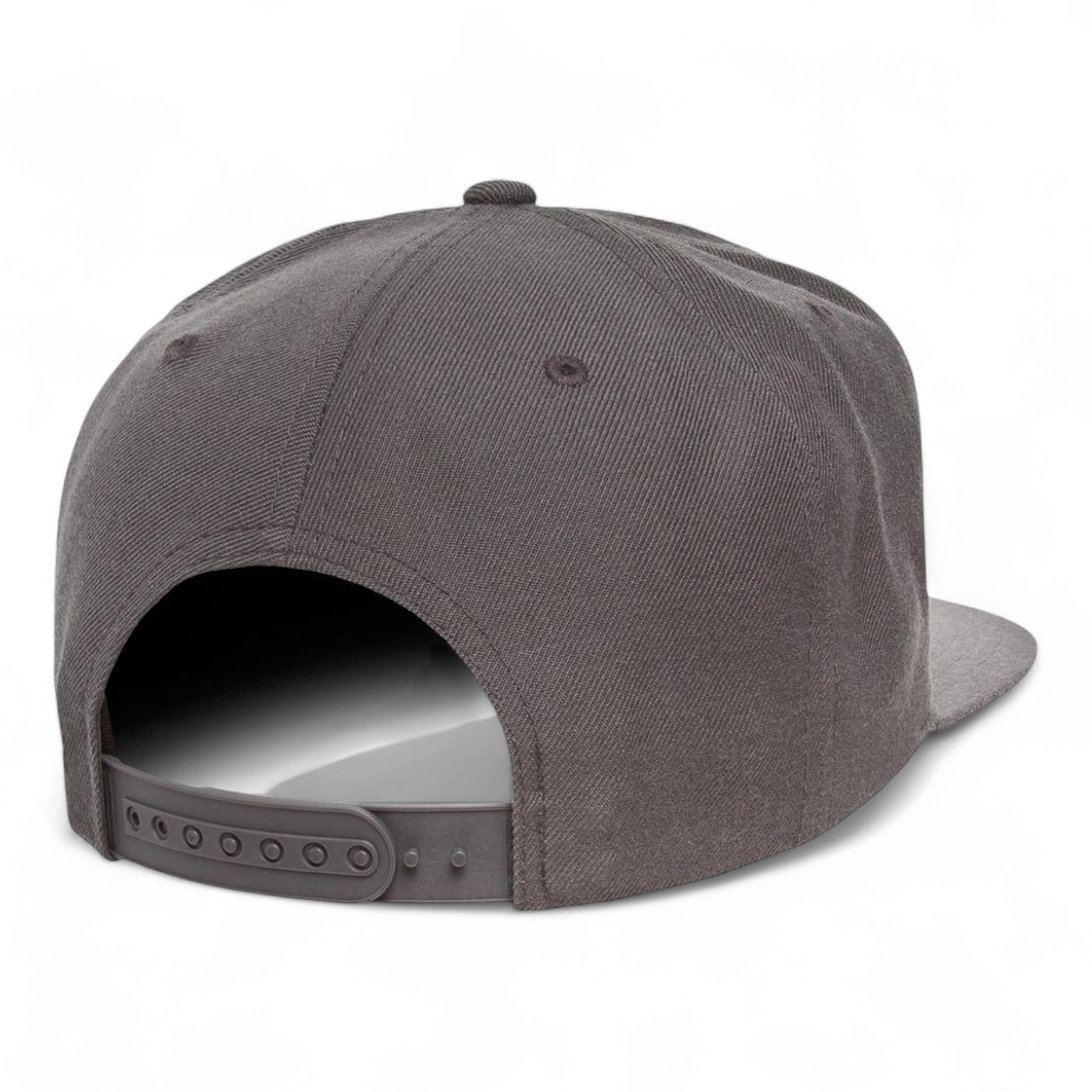 YP Classics/Yupoong 6089M Premium Flat Bill Snapback Cap - Heather Grey