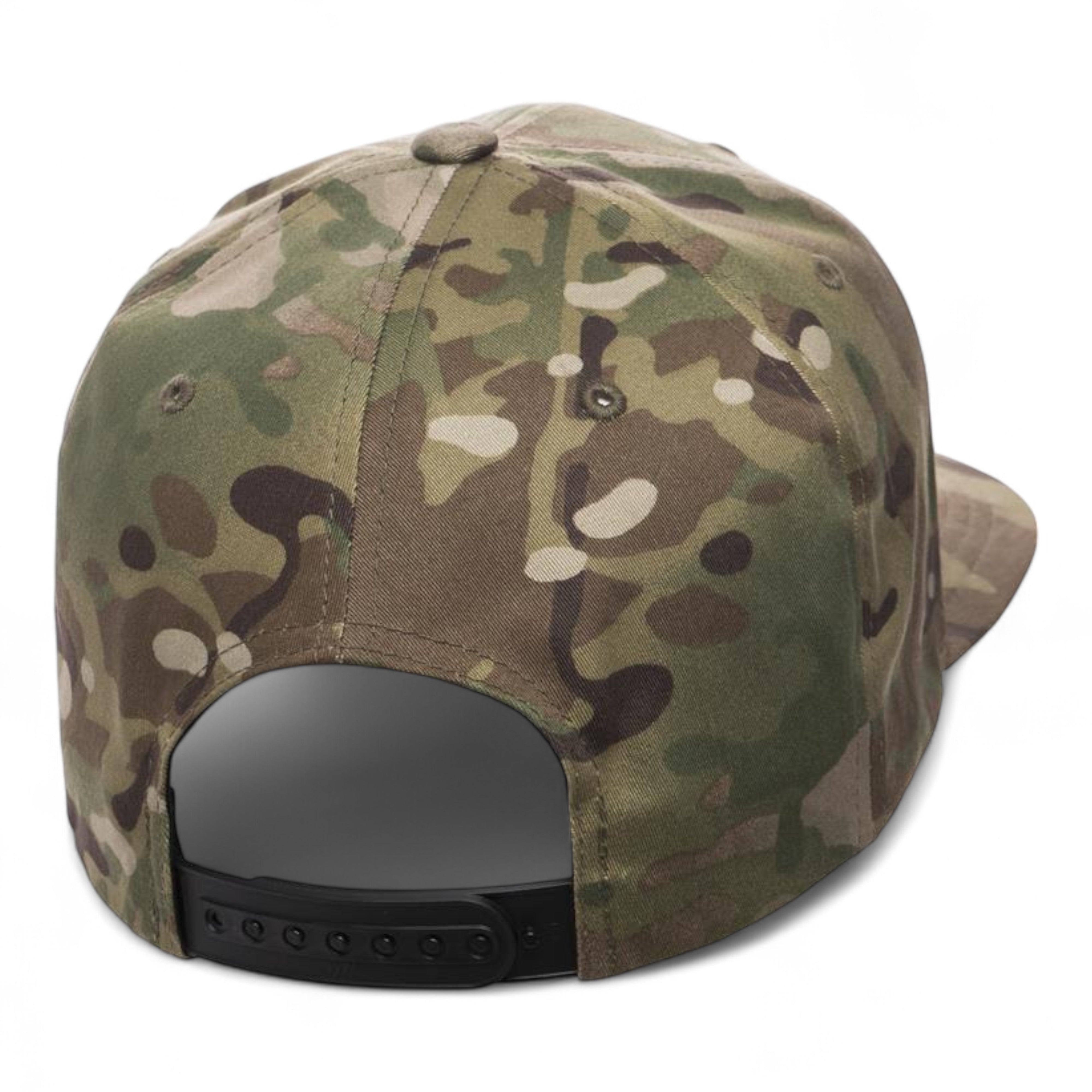 YP Classics/Yupoong 6089M Premium Flat Bill Snapback Cap - Multicam Green