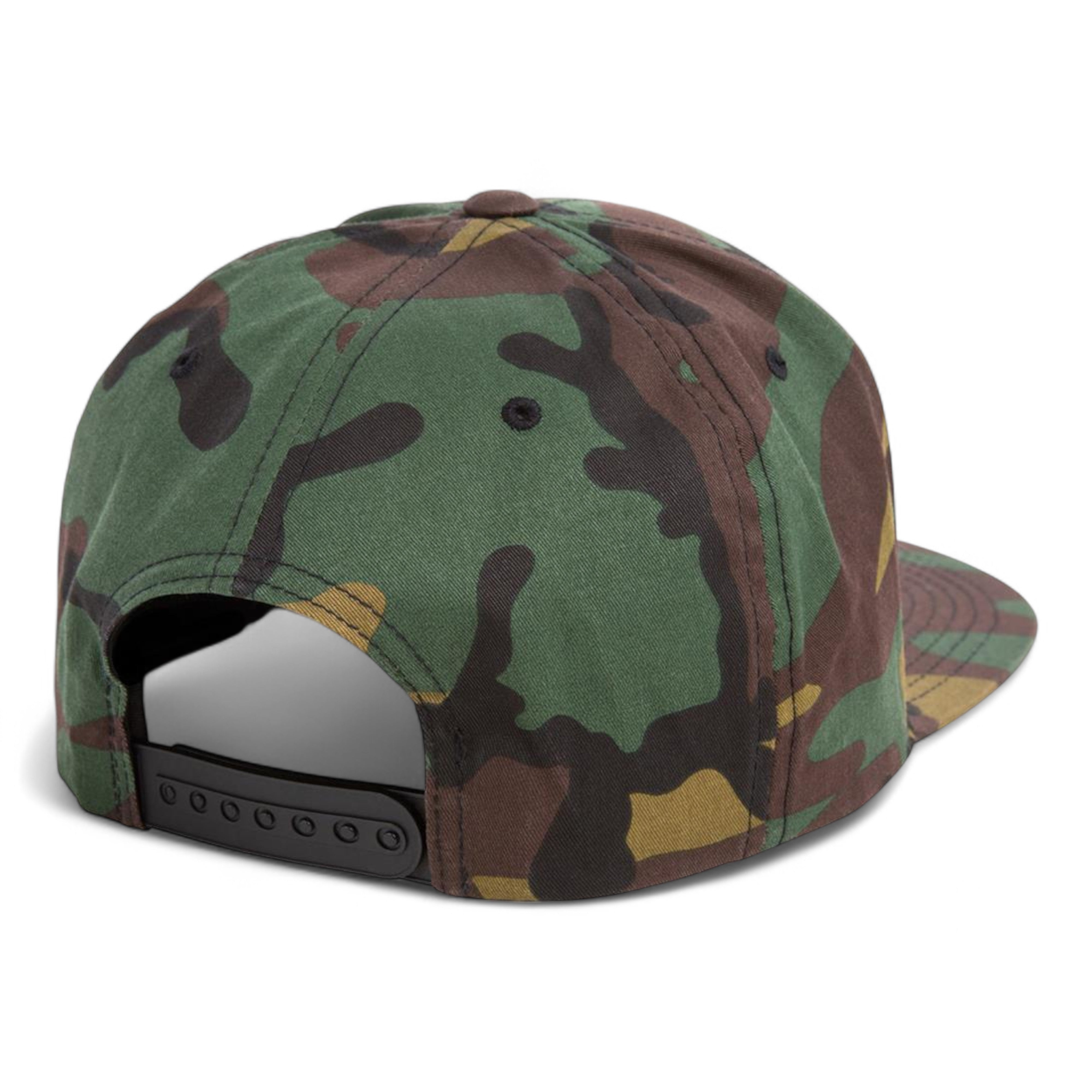 YP Classics/Yupoong 6089M Premium Flat Bill Snapback Cap - Green Camo