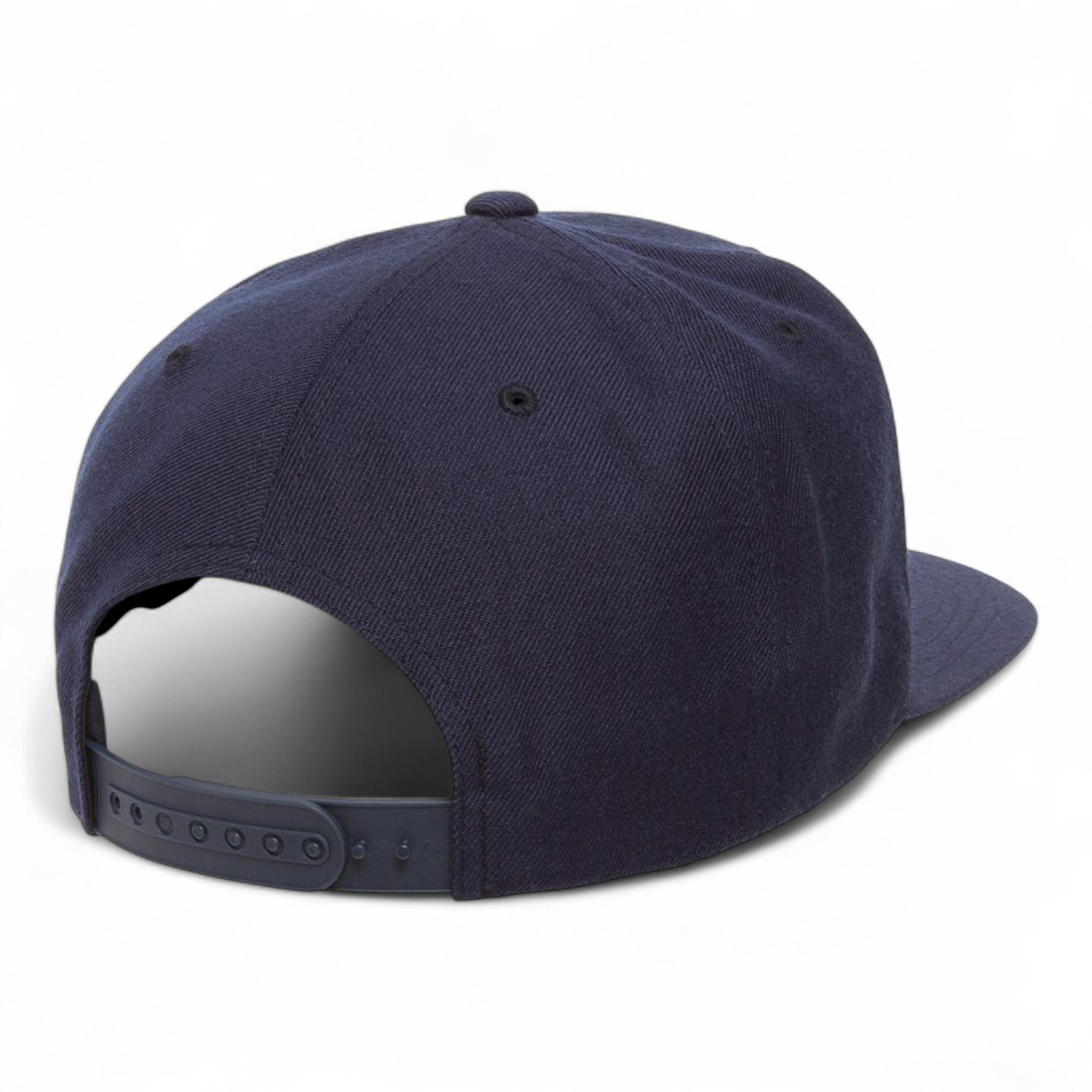 YP Classics/Yupoong 6089M Premium Flat Bill Snapback Cap - Navy