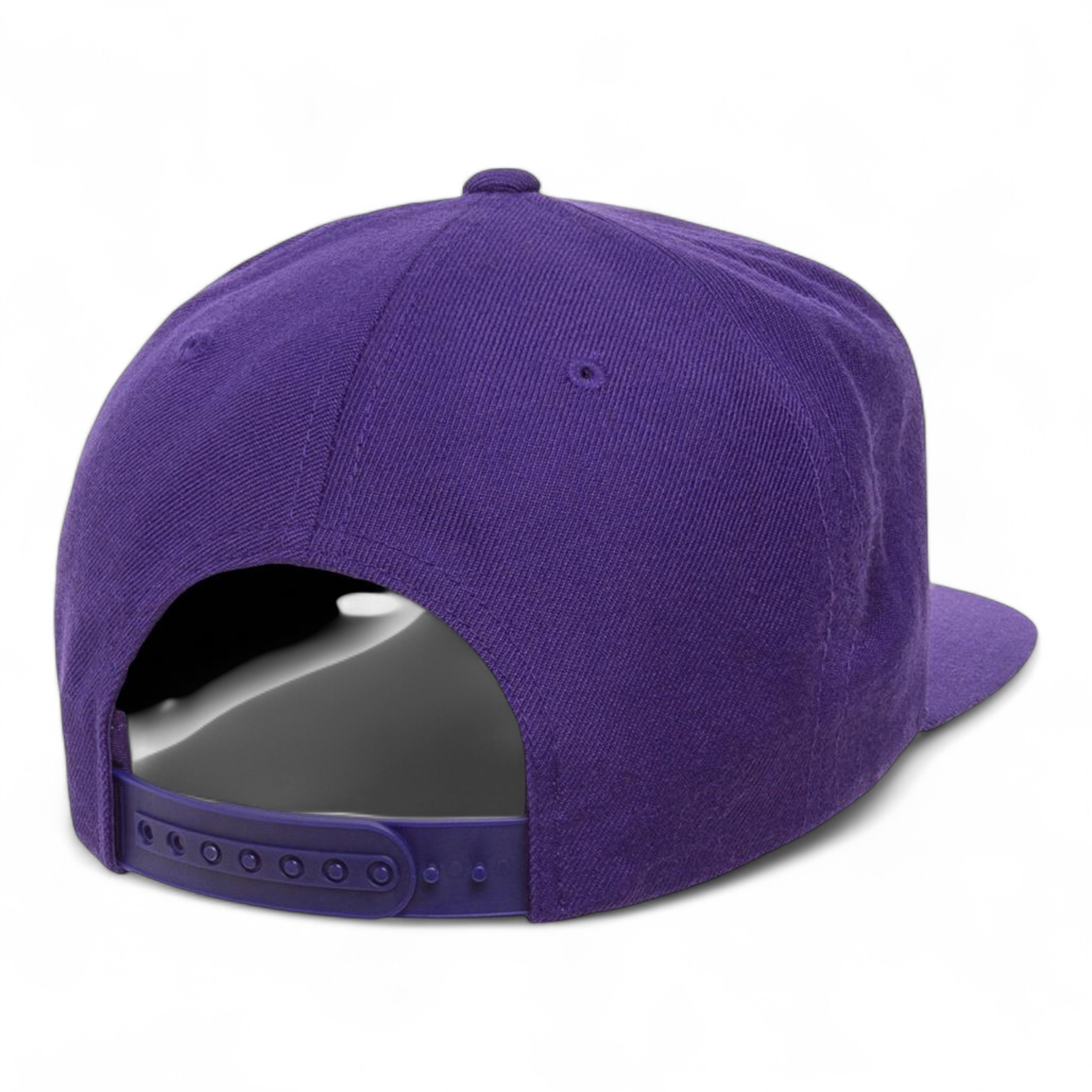 YP Classics/Yupoong 6089M Premium Flat Bill Snapback Cap - Purple