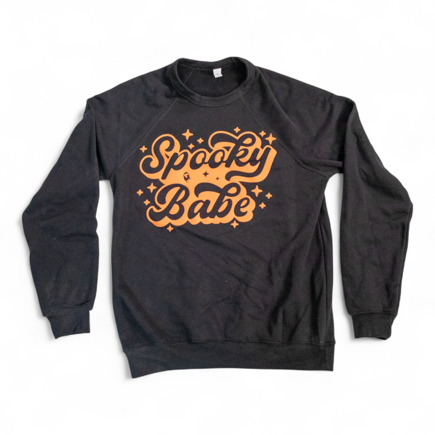 Spooky Babe Puff-Print Crewneck