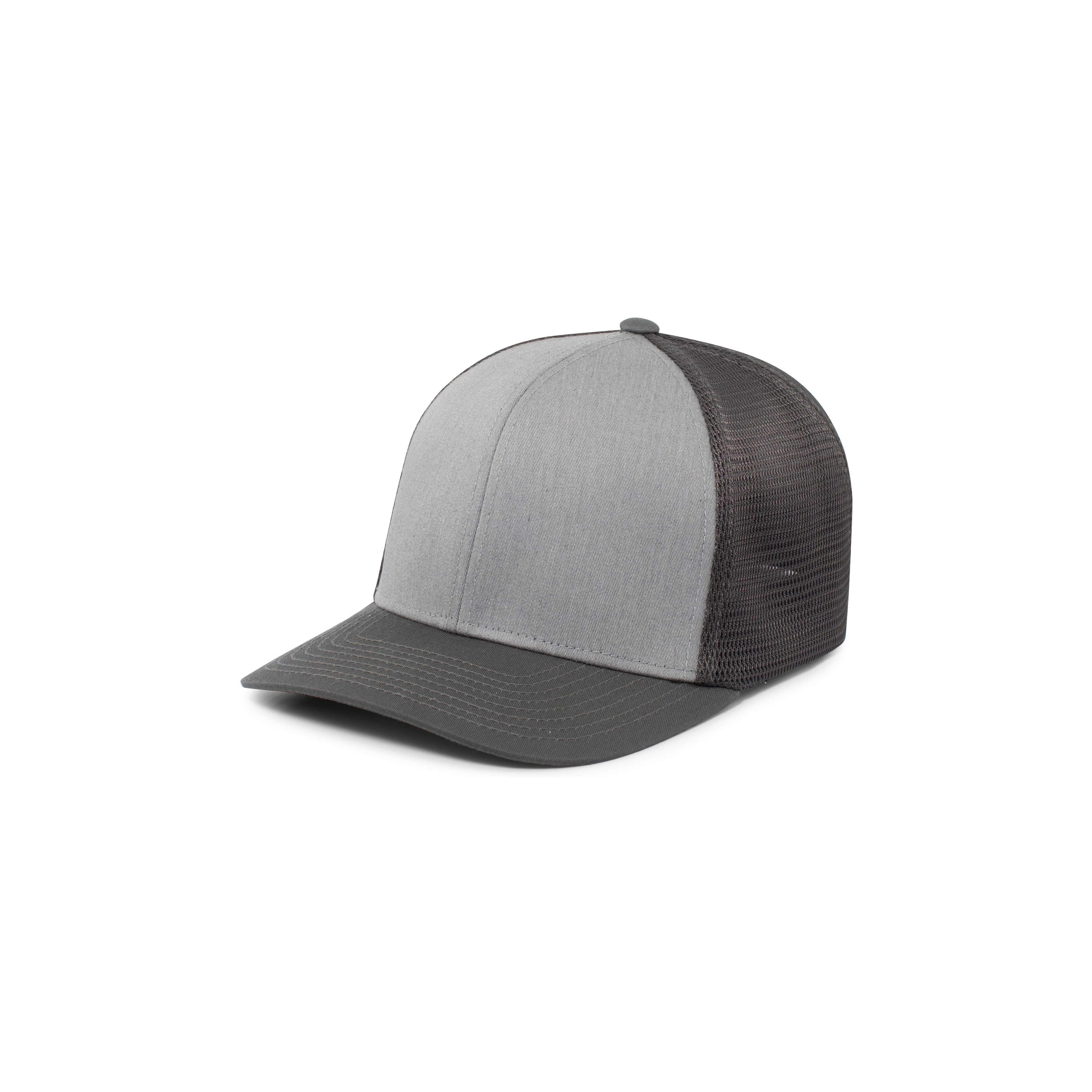 Fusion Trucker Cap - XS - HEATHER GREY/LT CHARCOAL/LT CHARCOAL