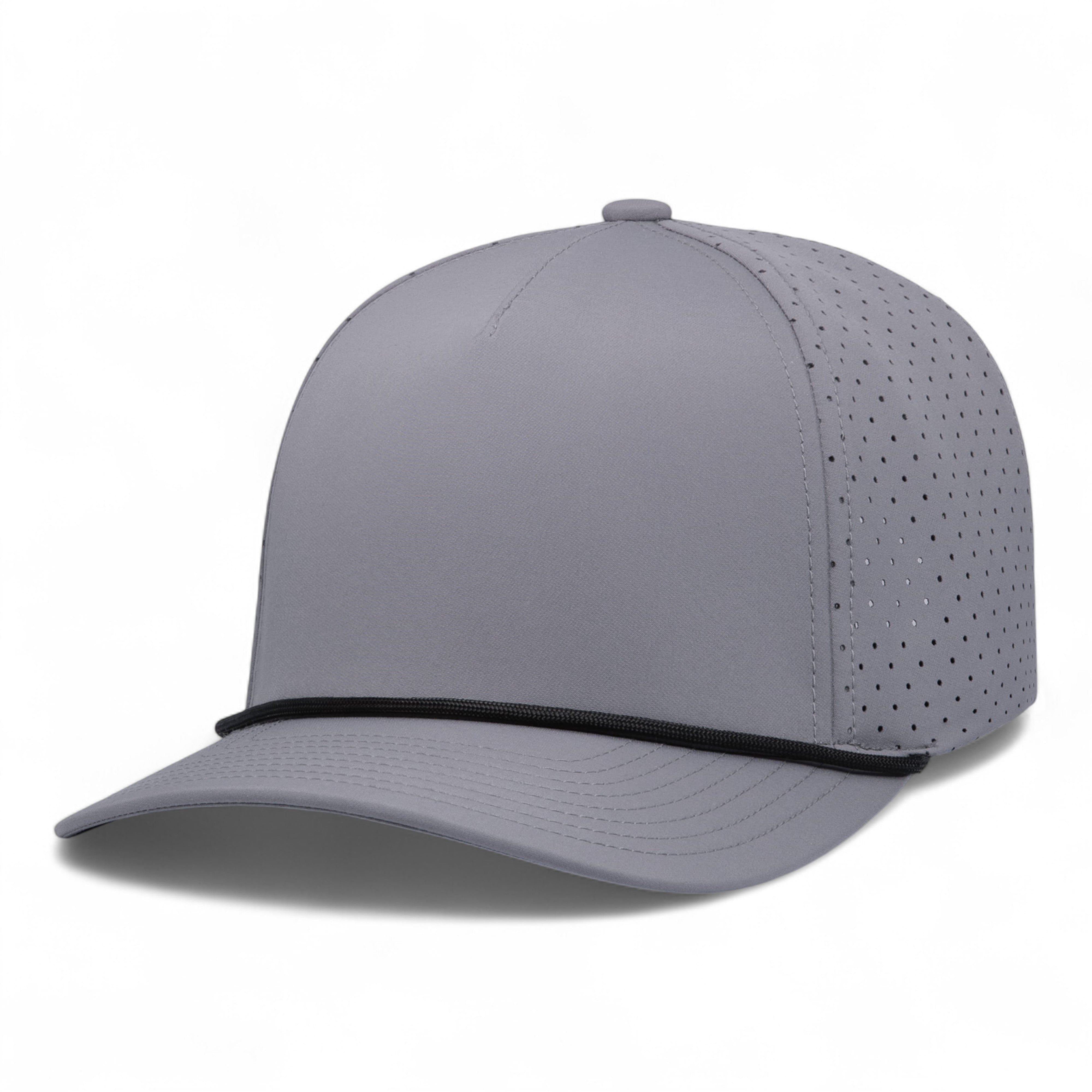 Weekender Perforated Snapback Cap - OS - GRAPHITE/BLACK