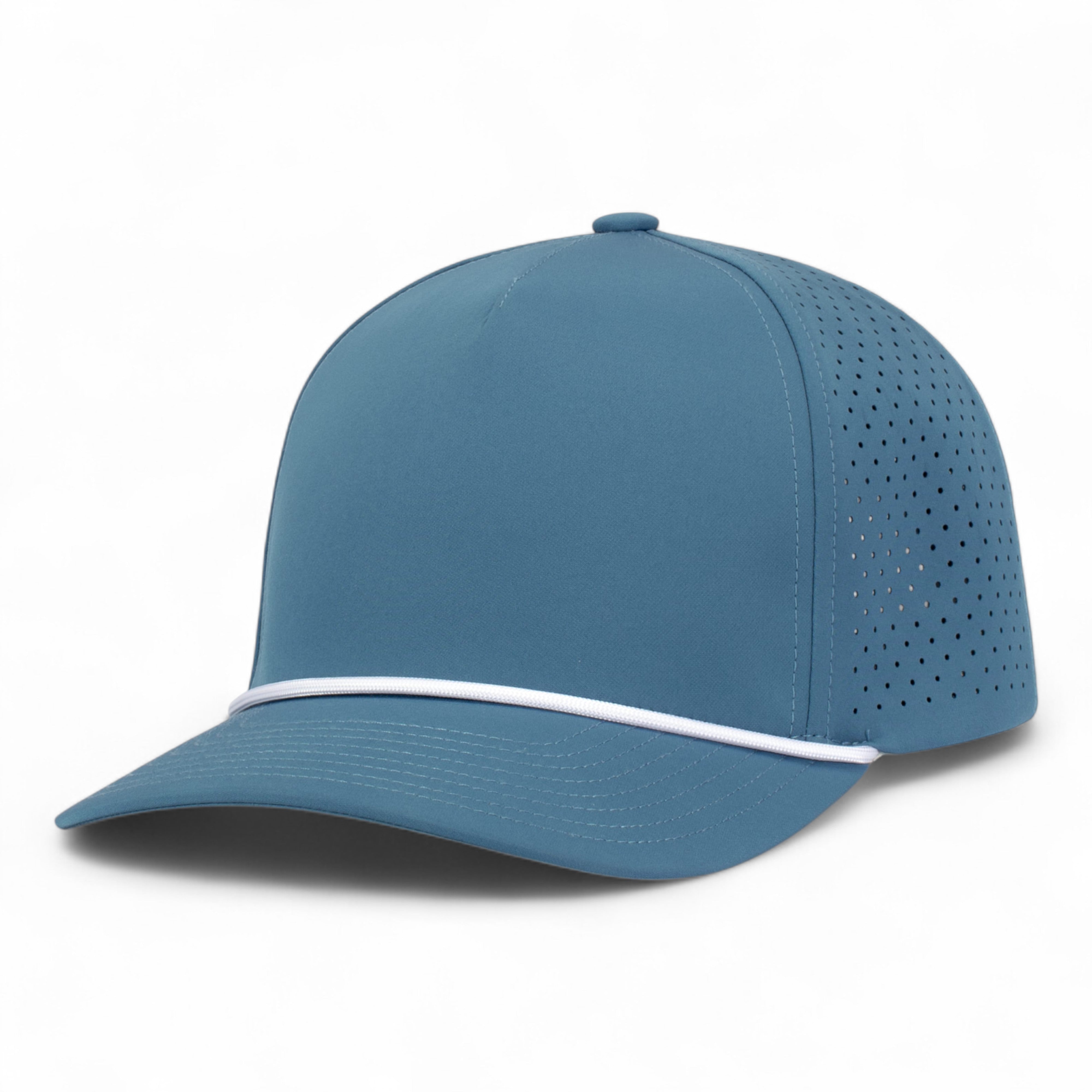Weekender Perforated Snapback Cap - OS - OCEAN BLUE/WHITE
