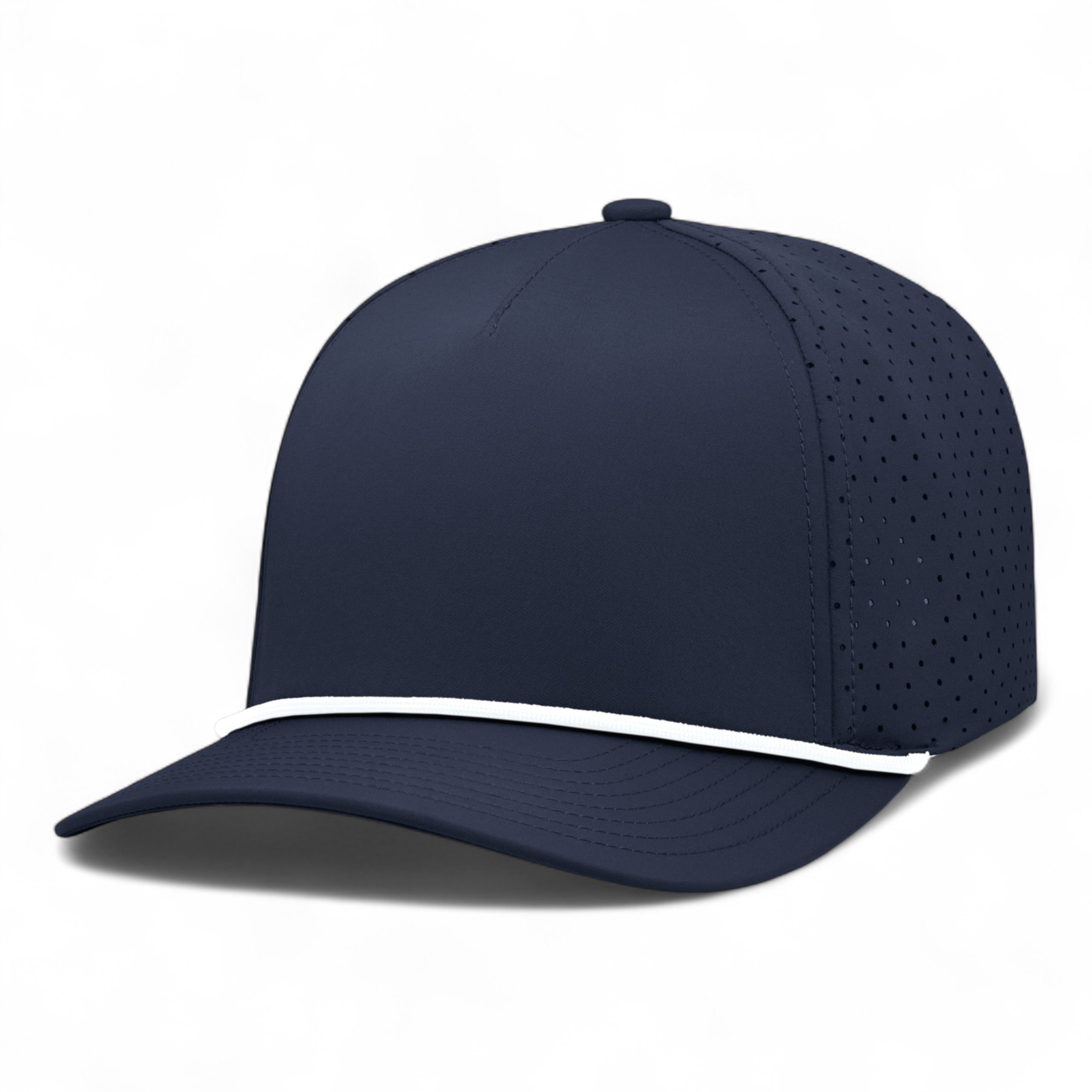 Weekender Perforated Snapback Cap - OS - NAVY/WHITE