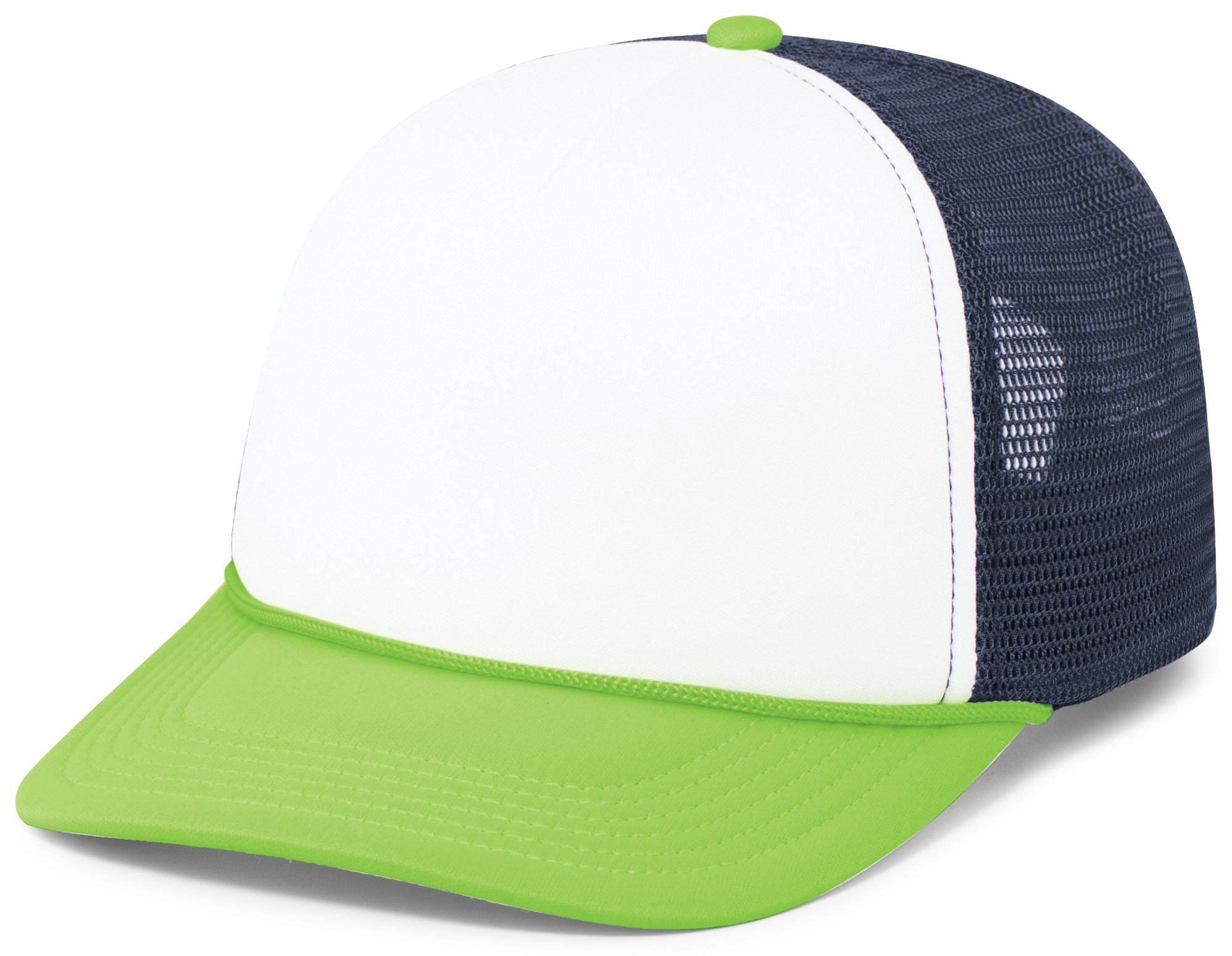 Foamie Fresh Trucker Cap - OS - WHITE/NAVY/NEON GREEN