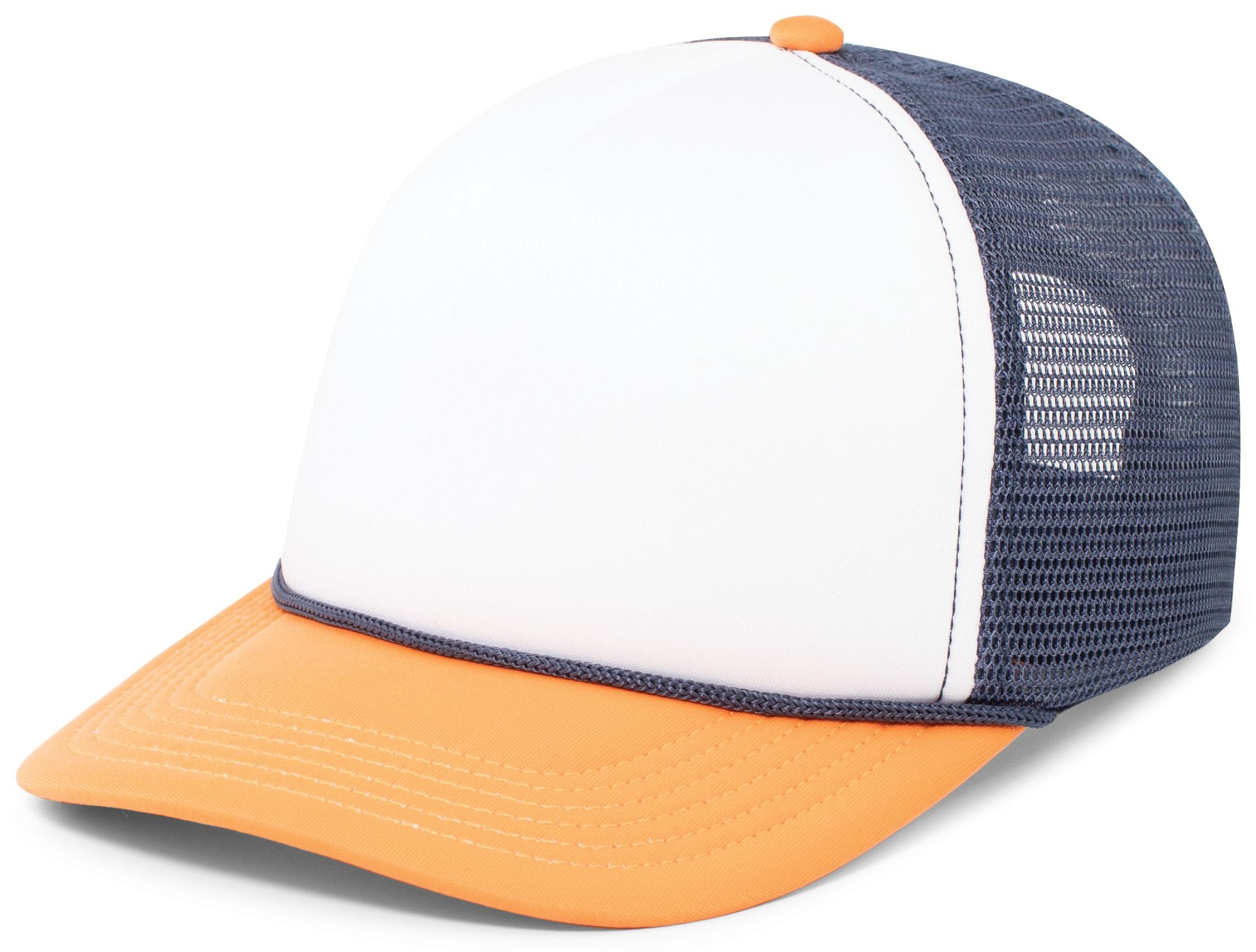 Foamie Fresh Trucker Cap - OS - WHITE/NAVY/ORANGE