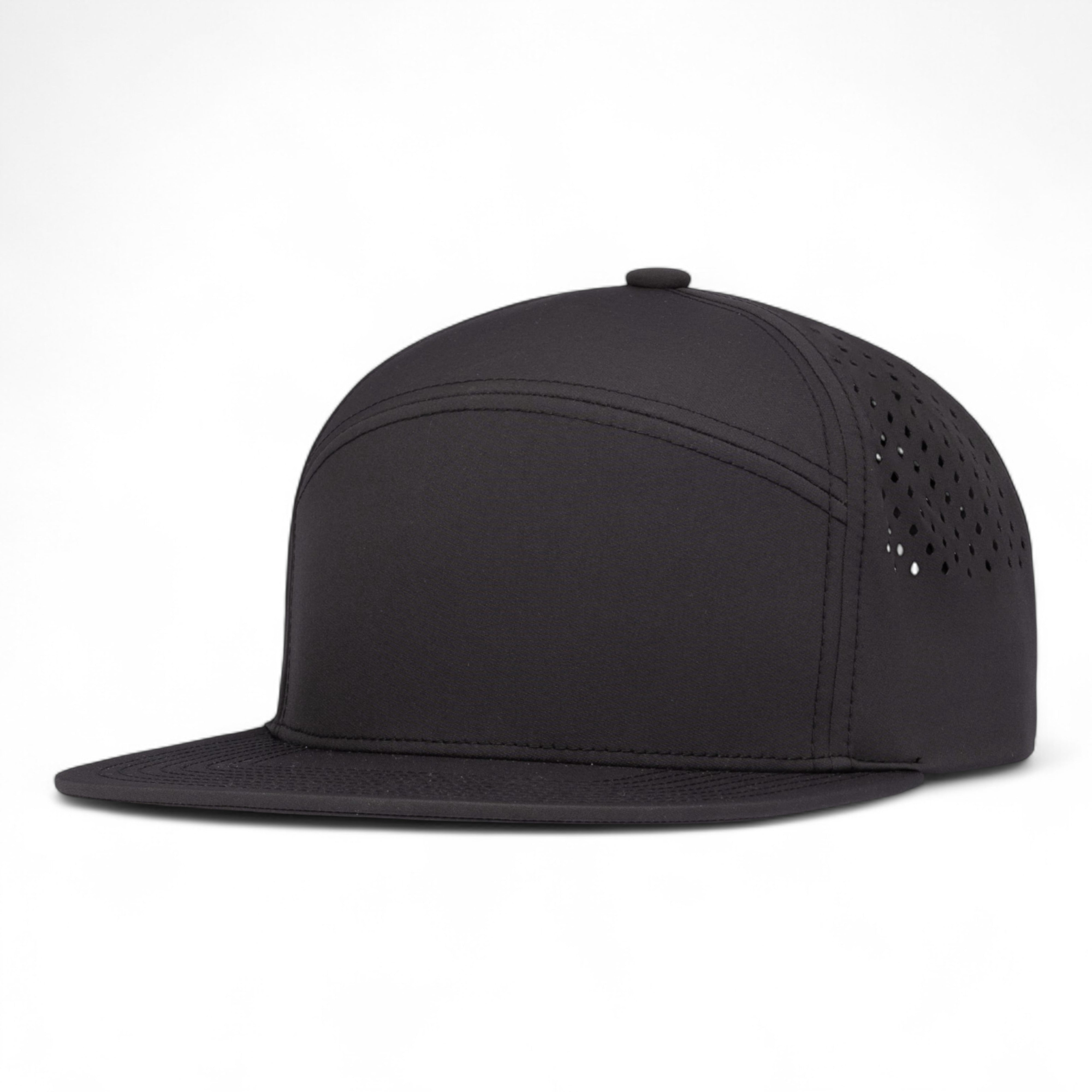 PERFORATED 6-PANEL ARCH CAP - OS - CHARCOAL