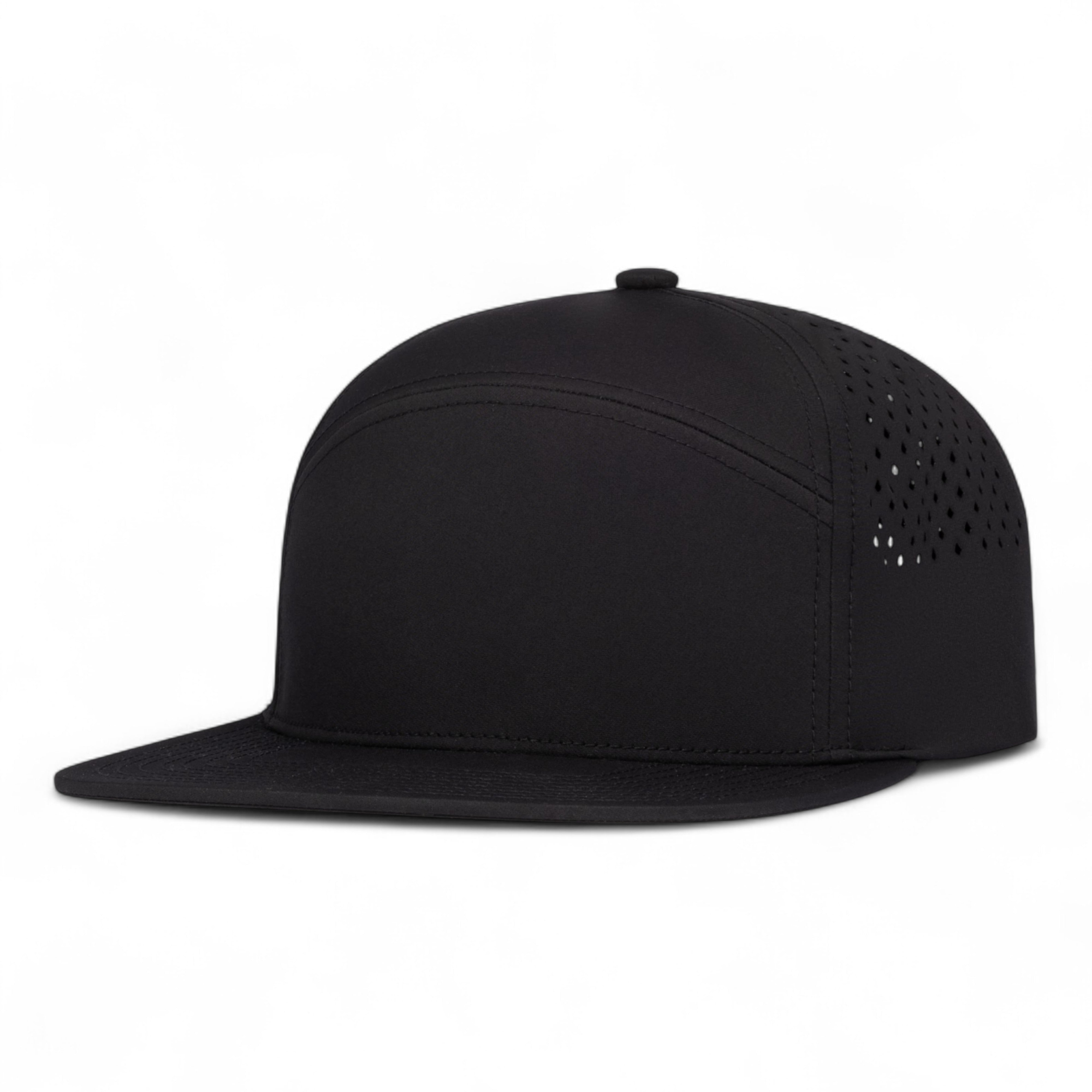 PERFORATED 6-PANEL ARCH CAP - OS - BLACK