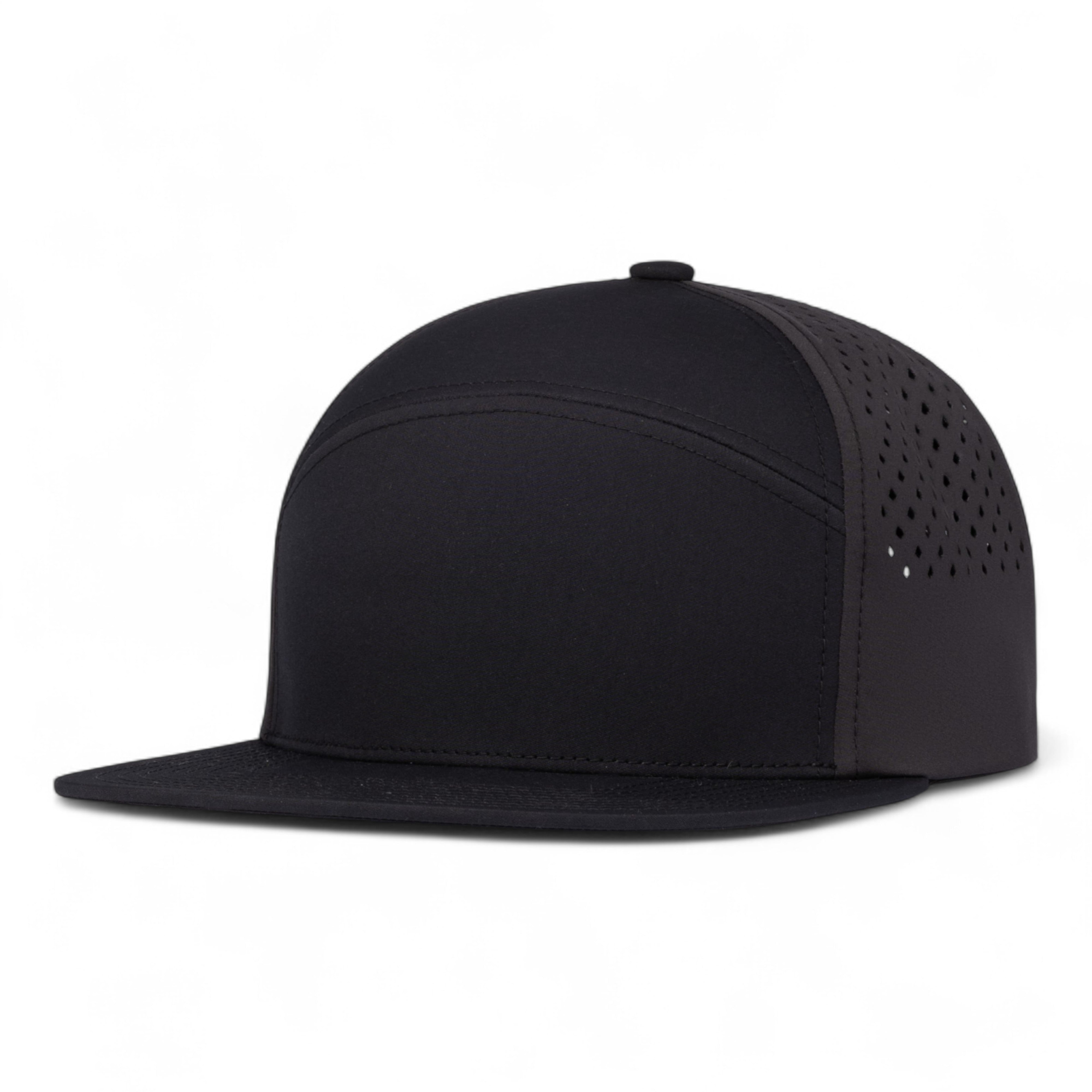PERFORATED 6-PANEL ARCH CAP - OS - BLACK/CHARCOAL/BLACK