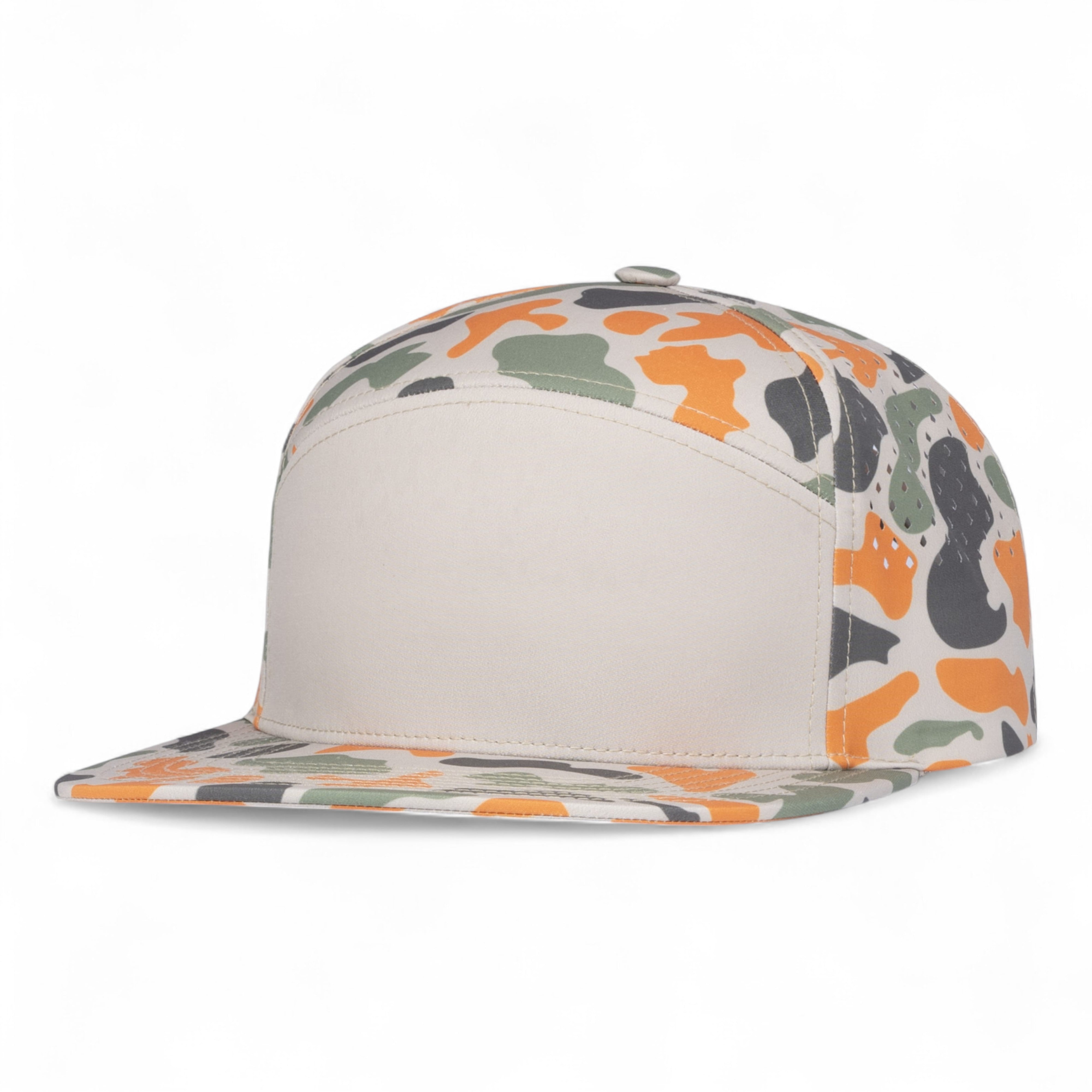 PERFORATED 6-PANEL ARCH CAP - OS - KHAKI/BLAZE CAMO/BLAZE CAMO