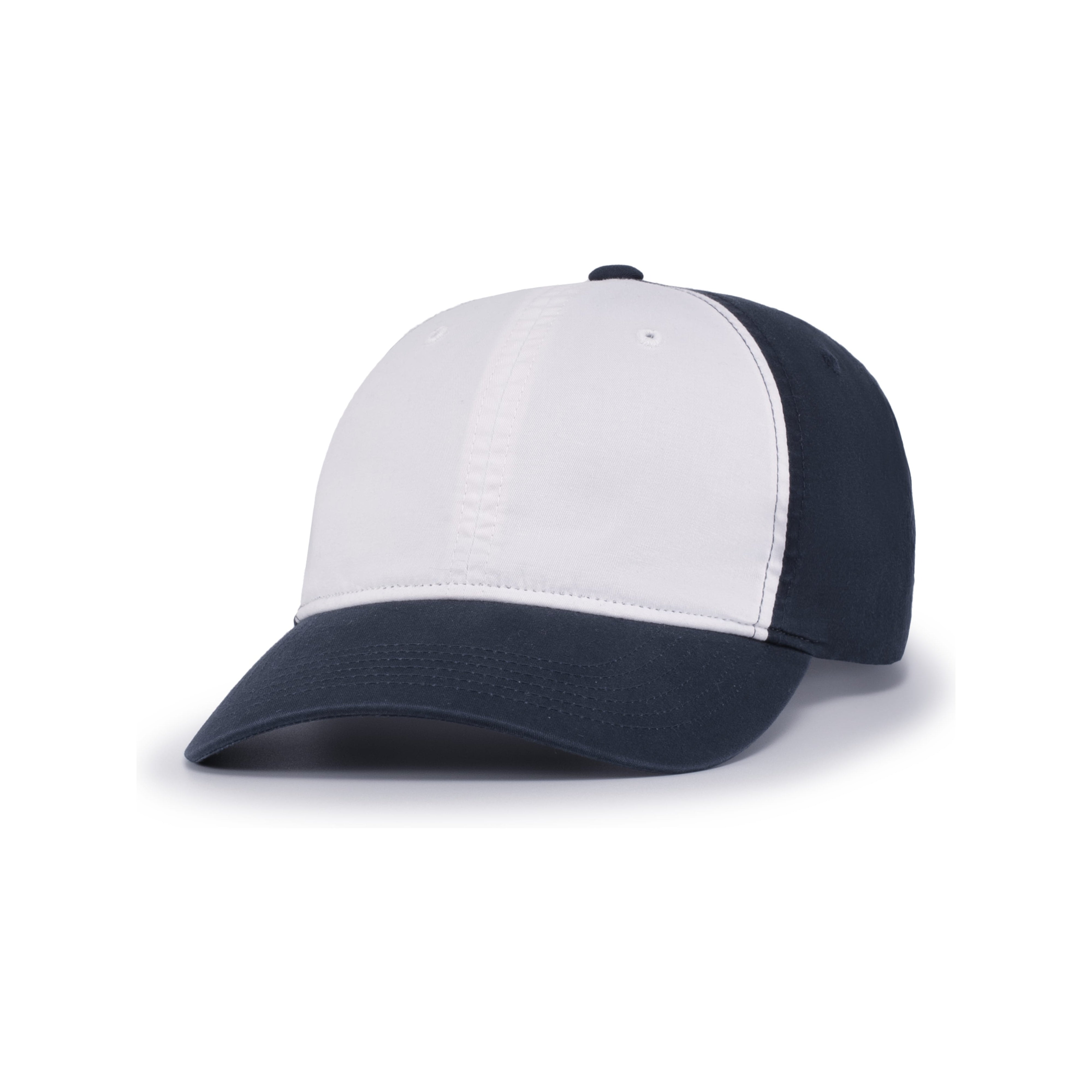 Vintage Buckle Strap Adjustable Cap - OS - WHITE/NAVY/NAVY